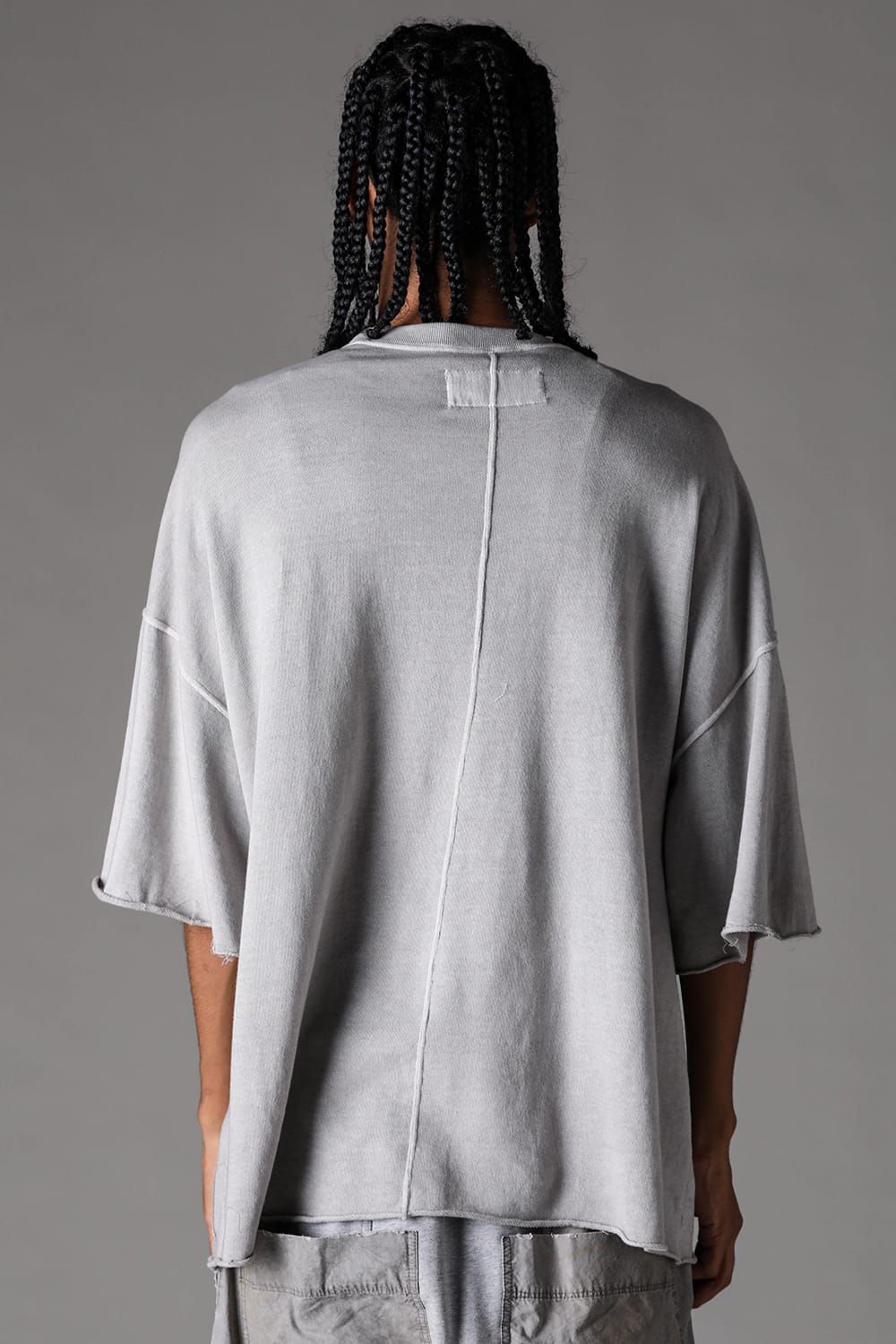 《2027SS先行予約》Sumi Dyed Lightweight French Terry Jumbo Tee"L.Grey / D.Grey" / 墨染ミニ裏毛ジャンボTee "ライトグレー /ダークグレー"