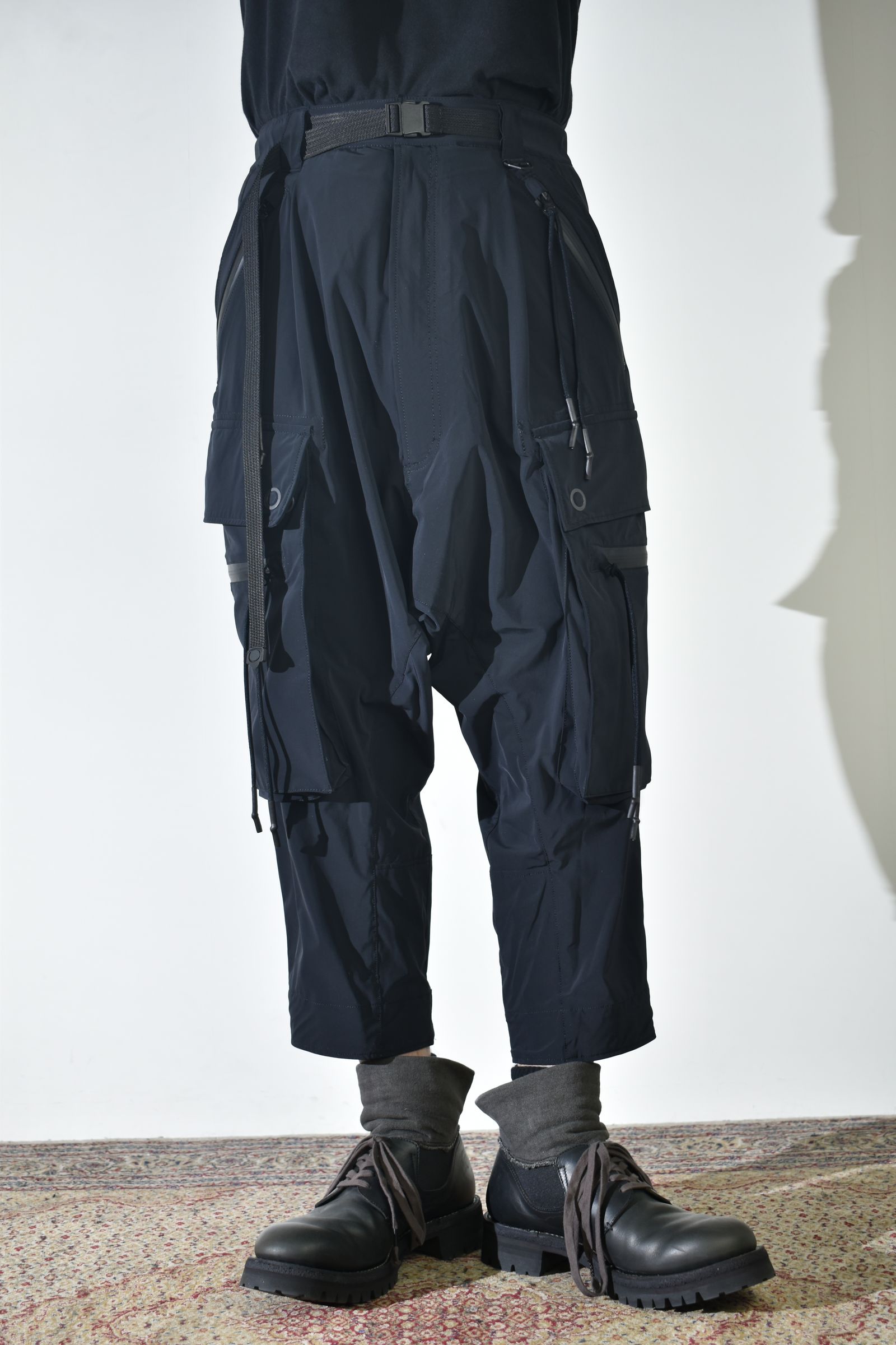 Sarrouel Cropped Cargo"Black" / サルエルクロップドカーゴ"ブラック"