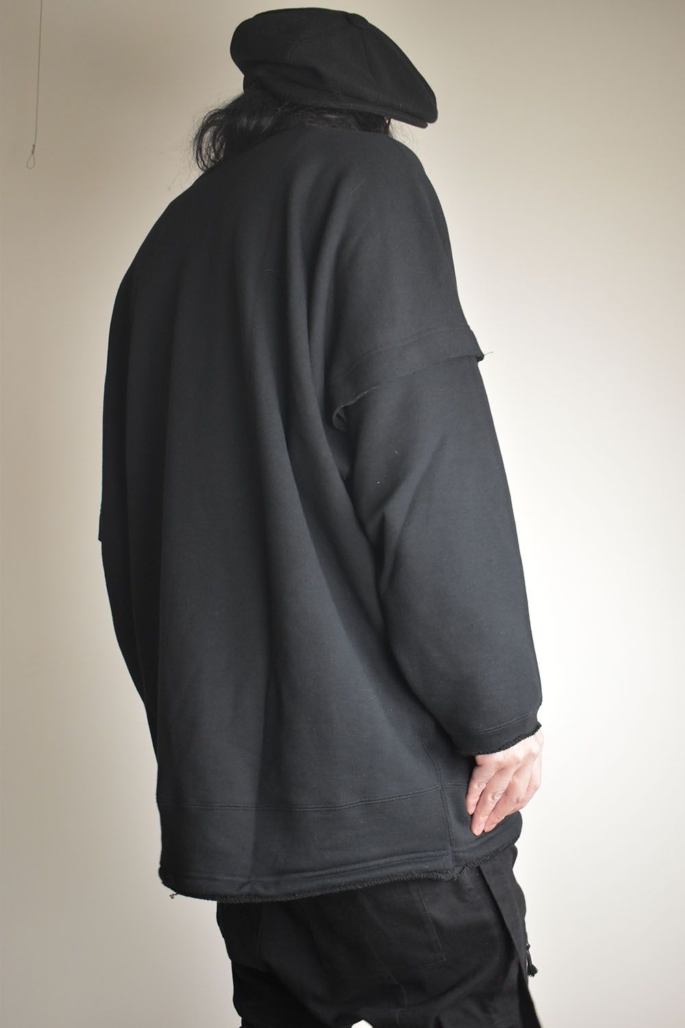Sweat Oversize Pullover"Black" / スウェットオーバープルオーバー"ブラック"
