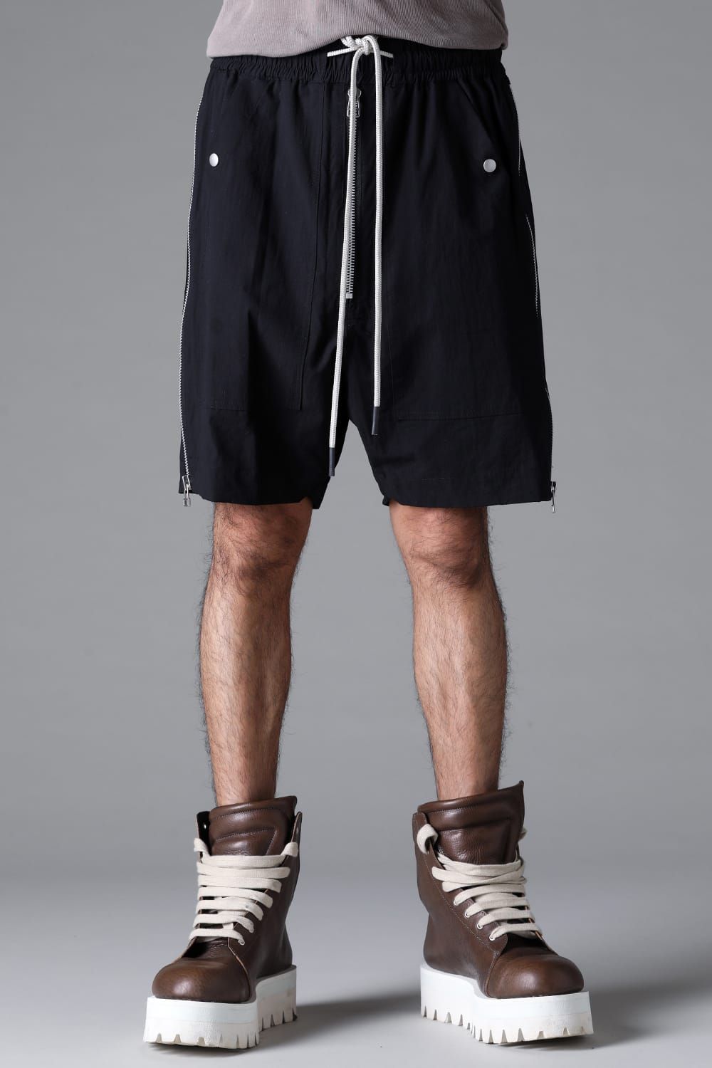 《2026SS先行予約》Side Zip Shorts"Black / White /Stone" / サイドジップショーツ"ブラック/ホワイト/ストーン"