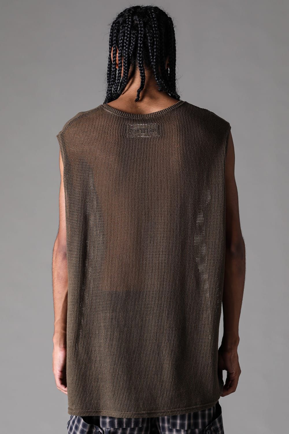 《2027SS先行予約》Mesh Tank Top "Olive" / メッシュタンクトップ "オリーブ"