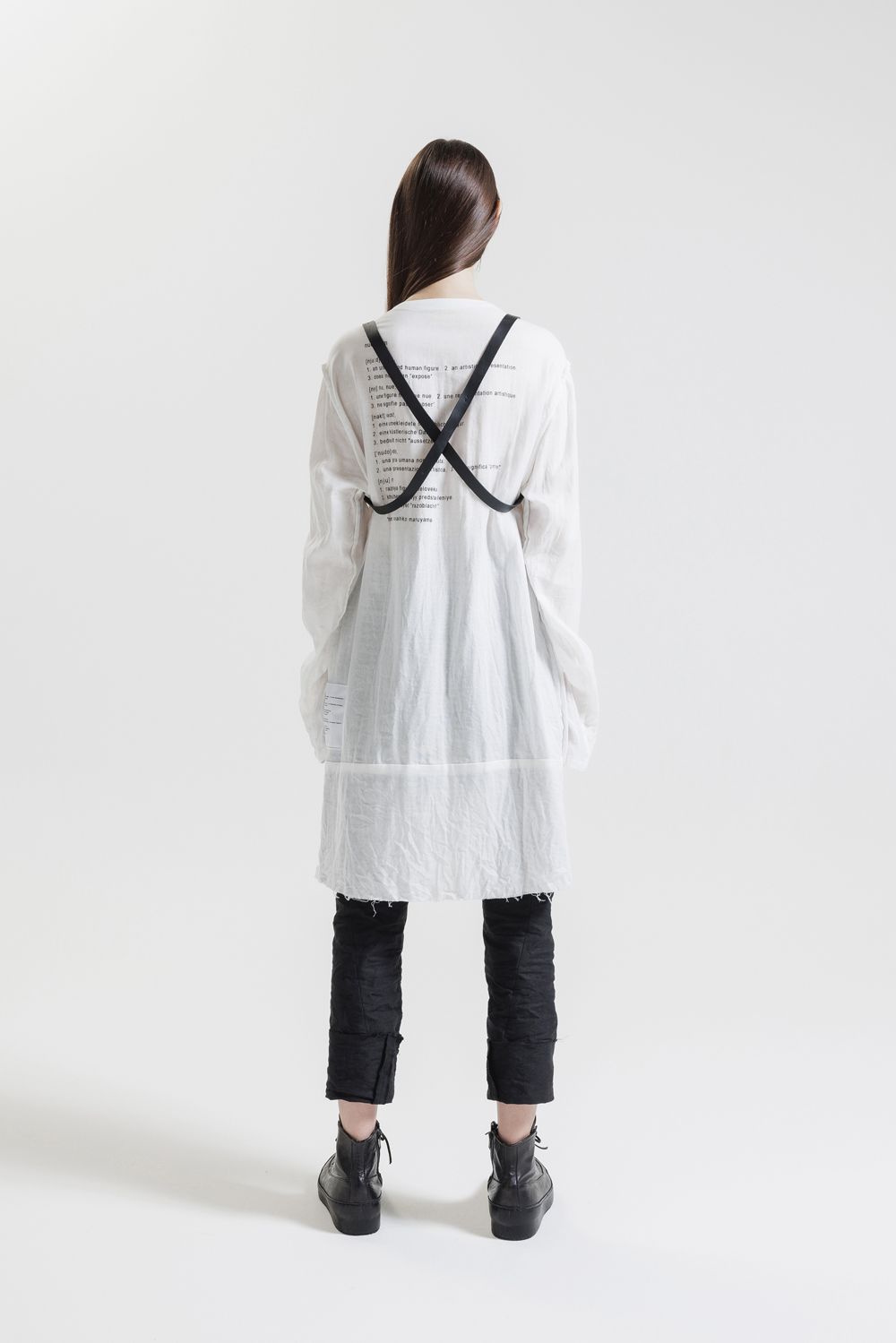 Round Neck Reversible Gauze Shirt"Off White" / ラウンドネックリバーシブルガーゼシャツ"オフホワイト"