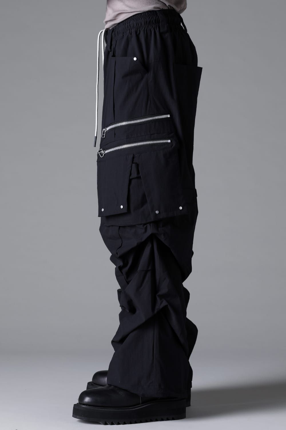 《2026SS先行予約》Cargo Tuck Wide Pants"Black / White /Stone" / カーゴタックワイドパンツ"ブラック/ホワイト/ストーン"