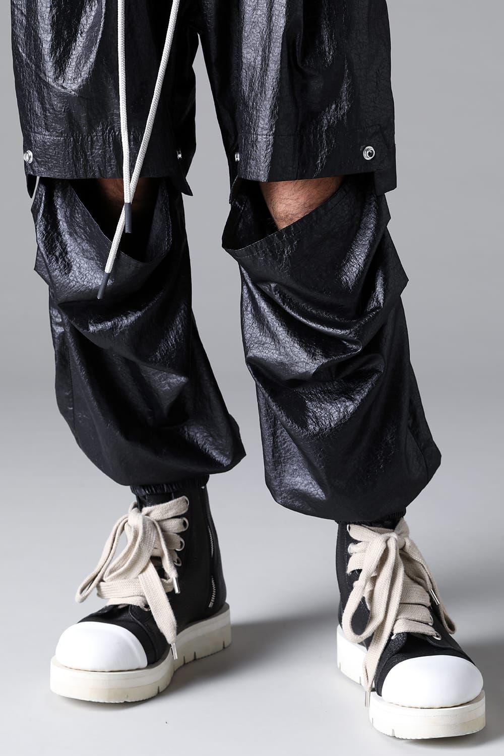 《2026SS先行予約》Front Tuck wide Jogger Pants"Black " /フロントタックワイドジョガーパンツ"ブラック"