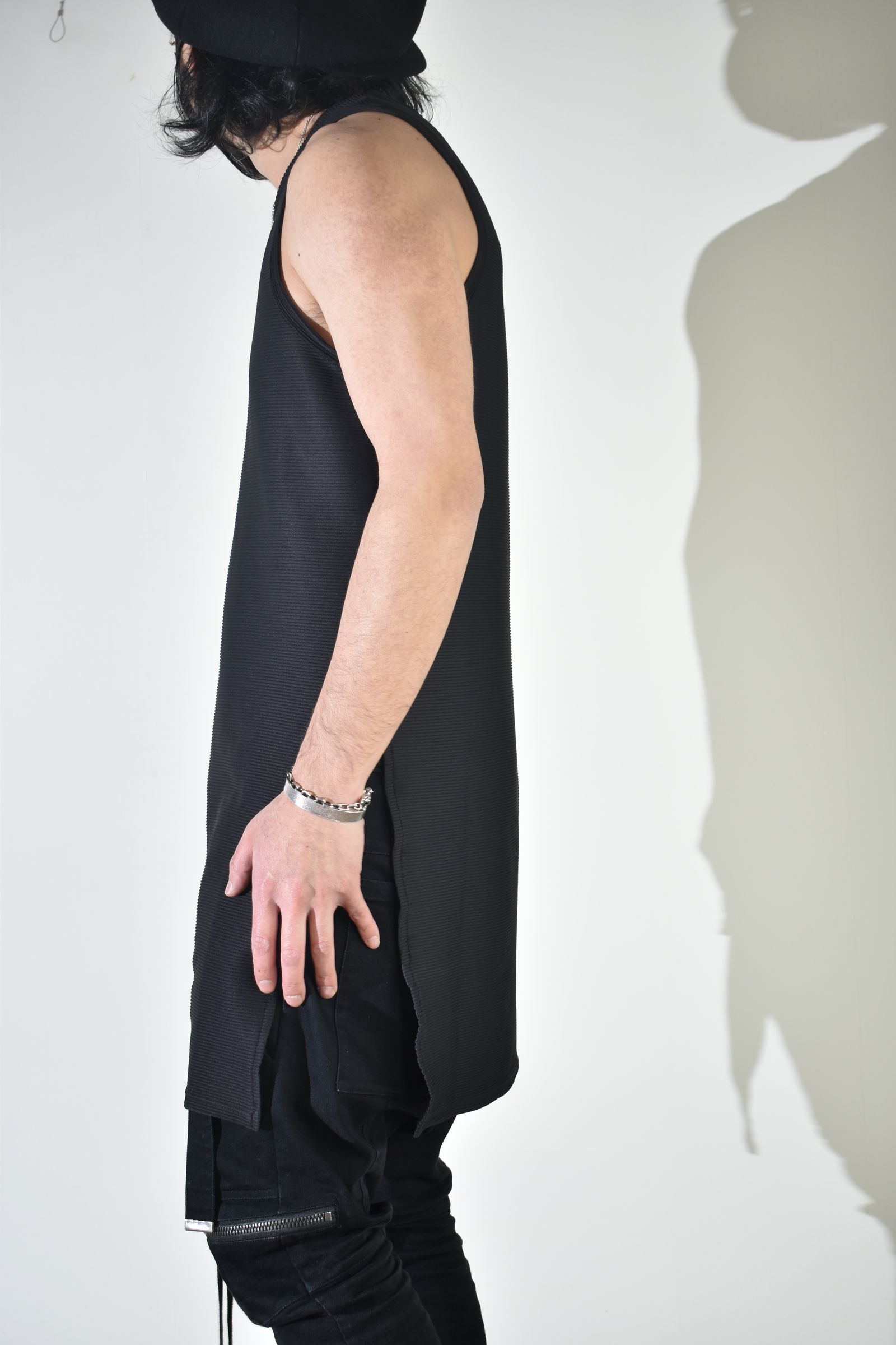 Off Set Extension Tank Top"Black" / オフセットエクステンションタンクトップ"ブラック"