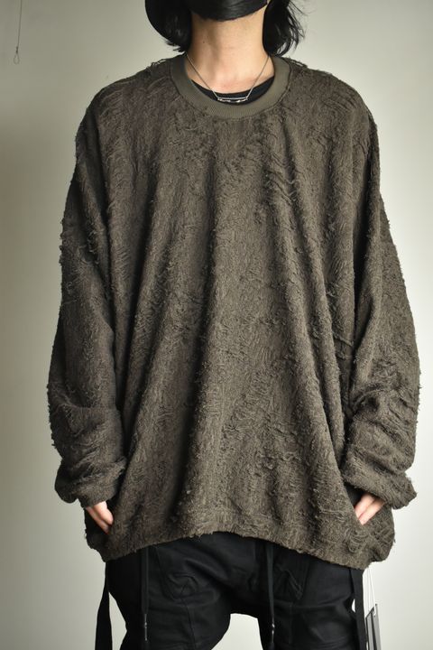《2026AW先行予約》Extreme Over Sized Pullover"Black / Khaki" / エクストリームオーバーサイズプルオーバー"ブラック/カーキ"
