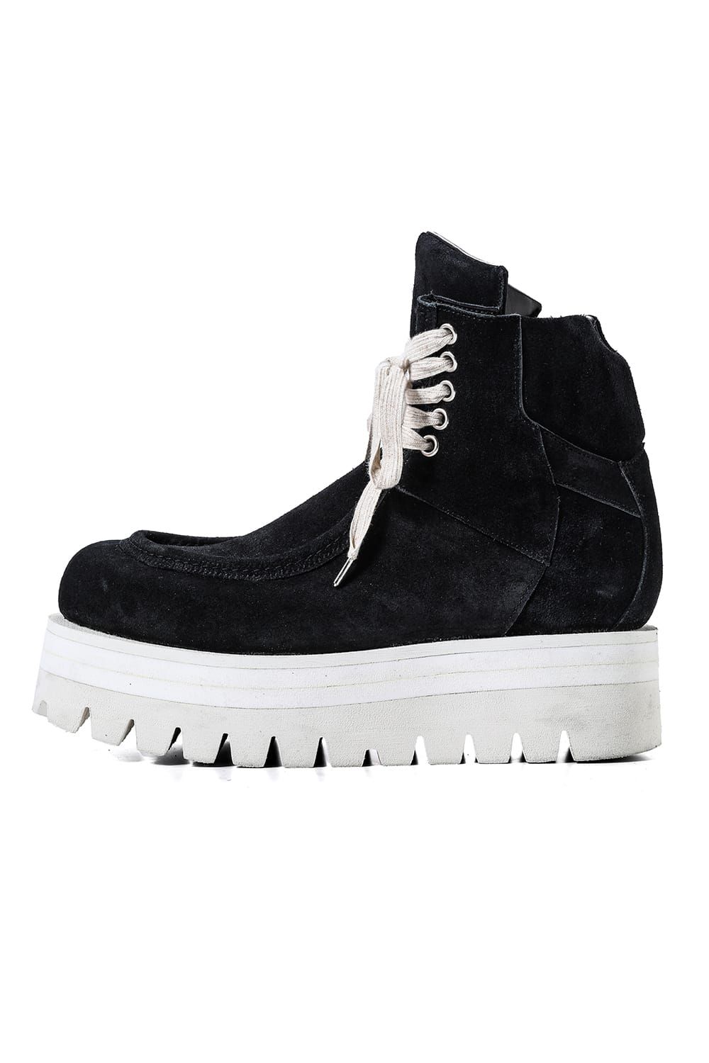《2027SS先行予約分》Moccasin Boots "All Black / Black × White" / モカシンブーツ "オールブラック / ブラック×ホワイト"