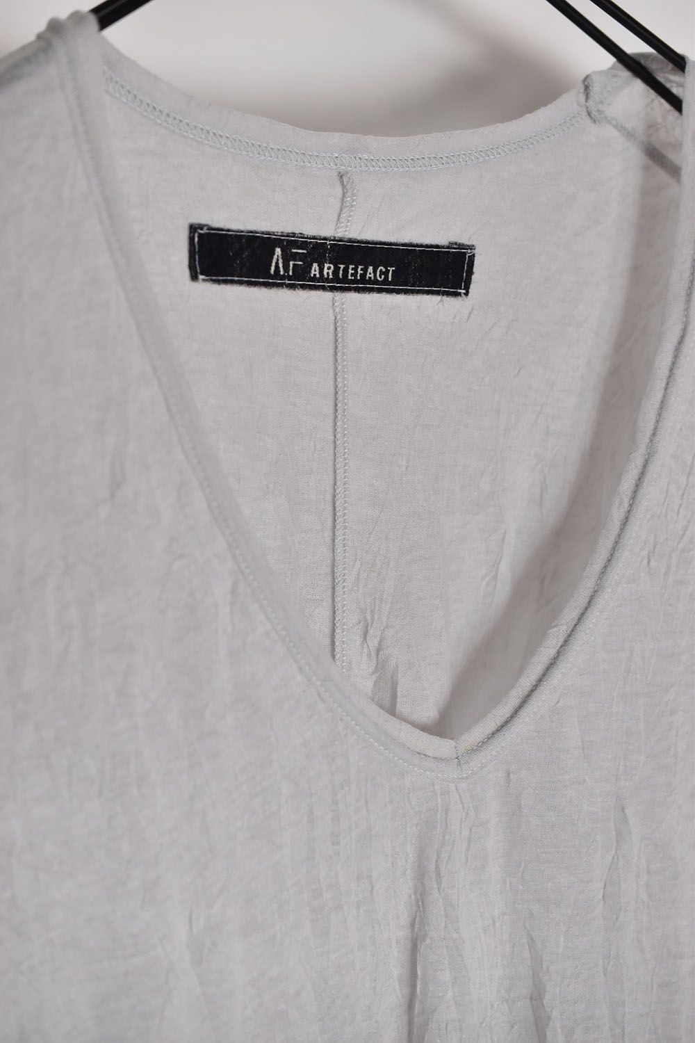 《2026SS先行予約》Gauze Washer V Neck Tee"Black/White/Ivory/Beige/Grey" / ガーゼワッシャーVネックTee"ブラック/ホワイト/アイボリー/ベージュ/グレー"