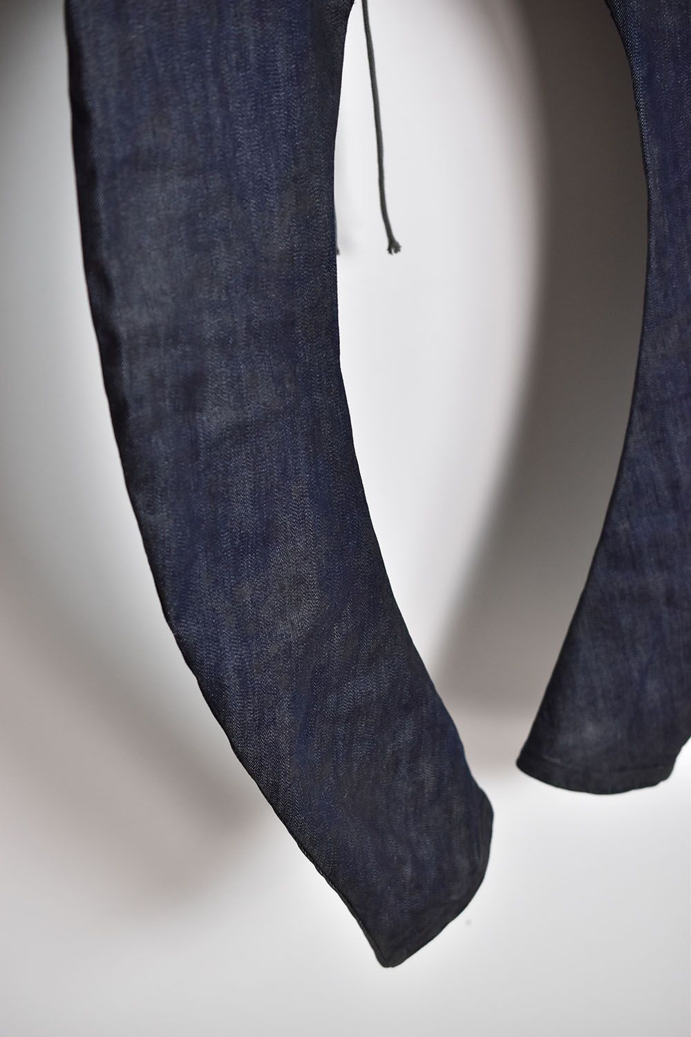 《2025AW先行予約》Coated Stretch denim Sarouel skinny"Blue" / コーティングストレッチデニムサルエルスキニー"ブルー"