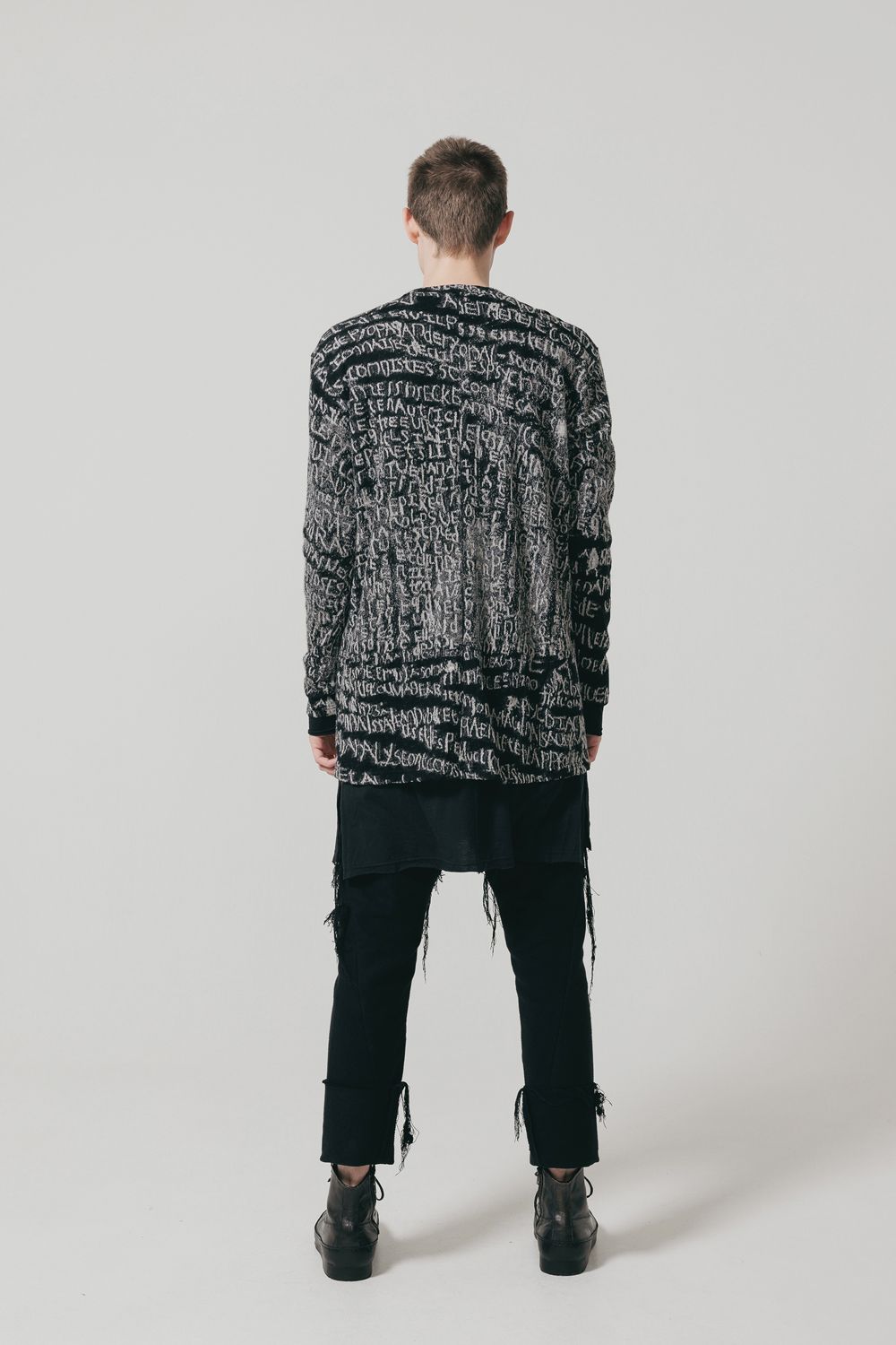 OVERSIZED LAYERED LONG SLEEVE T SHIRT"Black"/オーバーサイズドレイヤードロングスリーブTeeシャツ"ブラック"