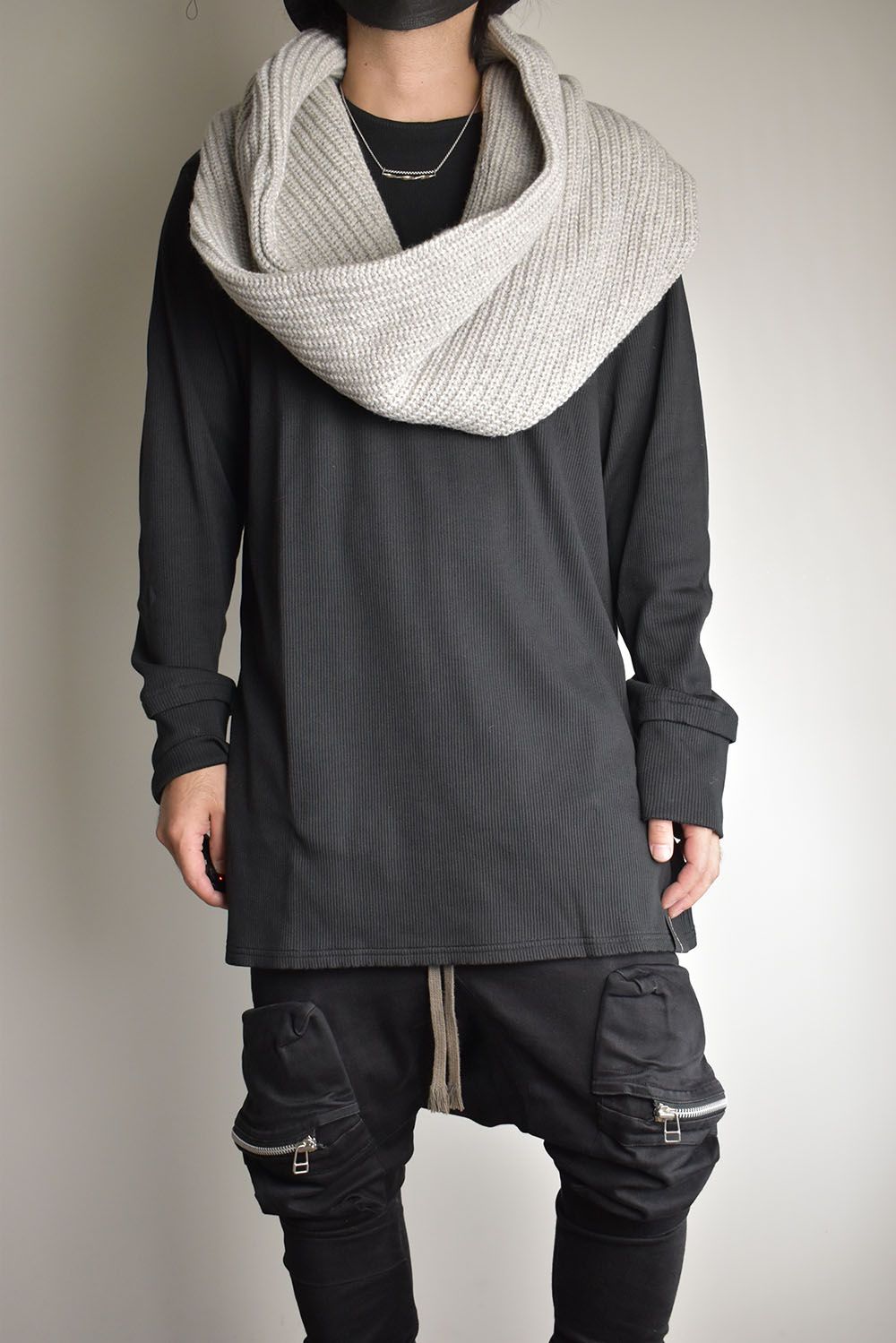 Knit Snood "Oyster Grey" / ニットスヌード"オイスターグレー"