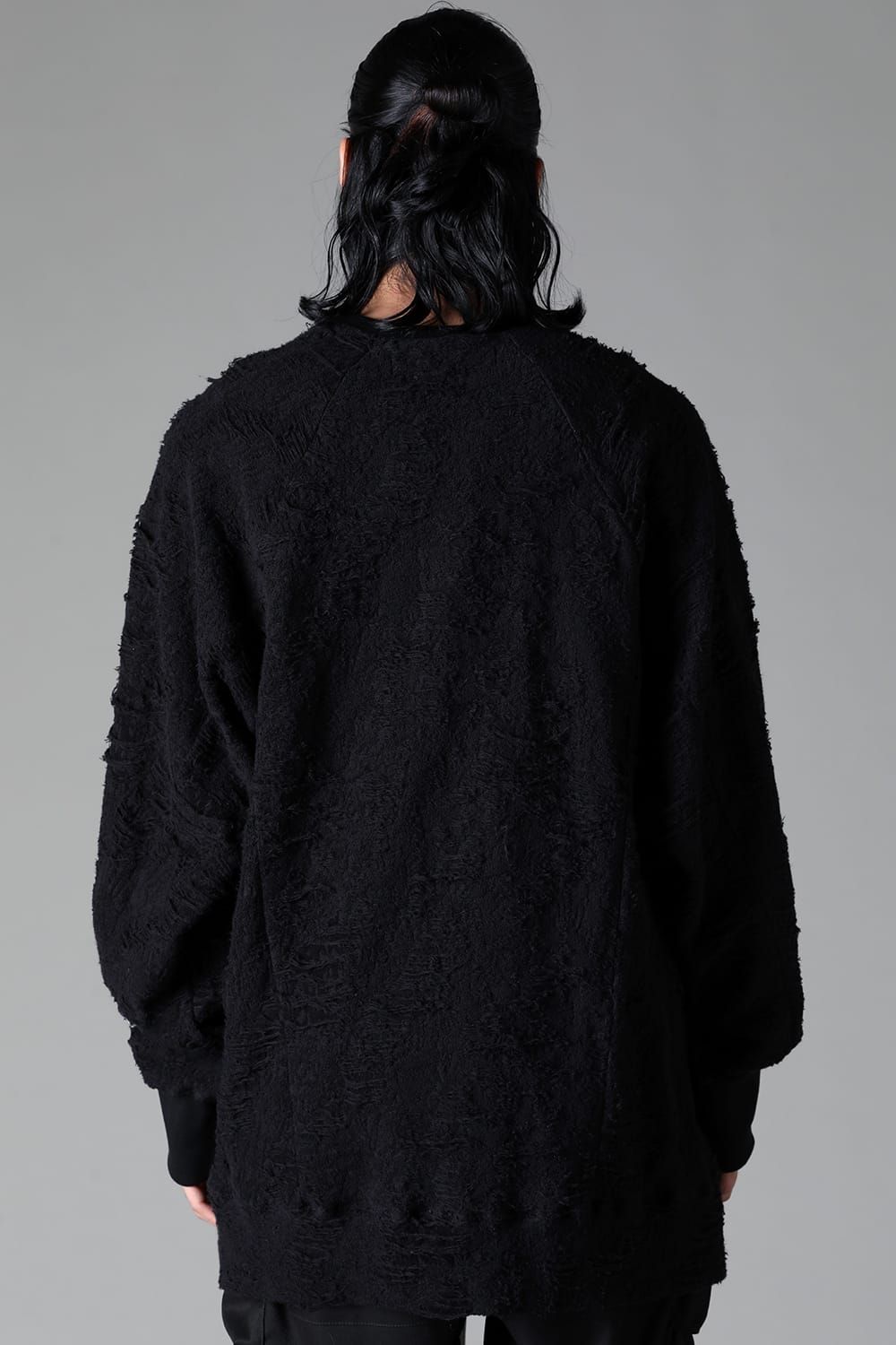 《2025AW先行予約》Damage Pile Dolman Top"Black" / ダメージパイル ドルマントップ"ブラック"