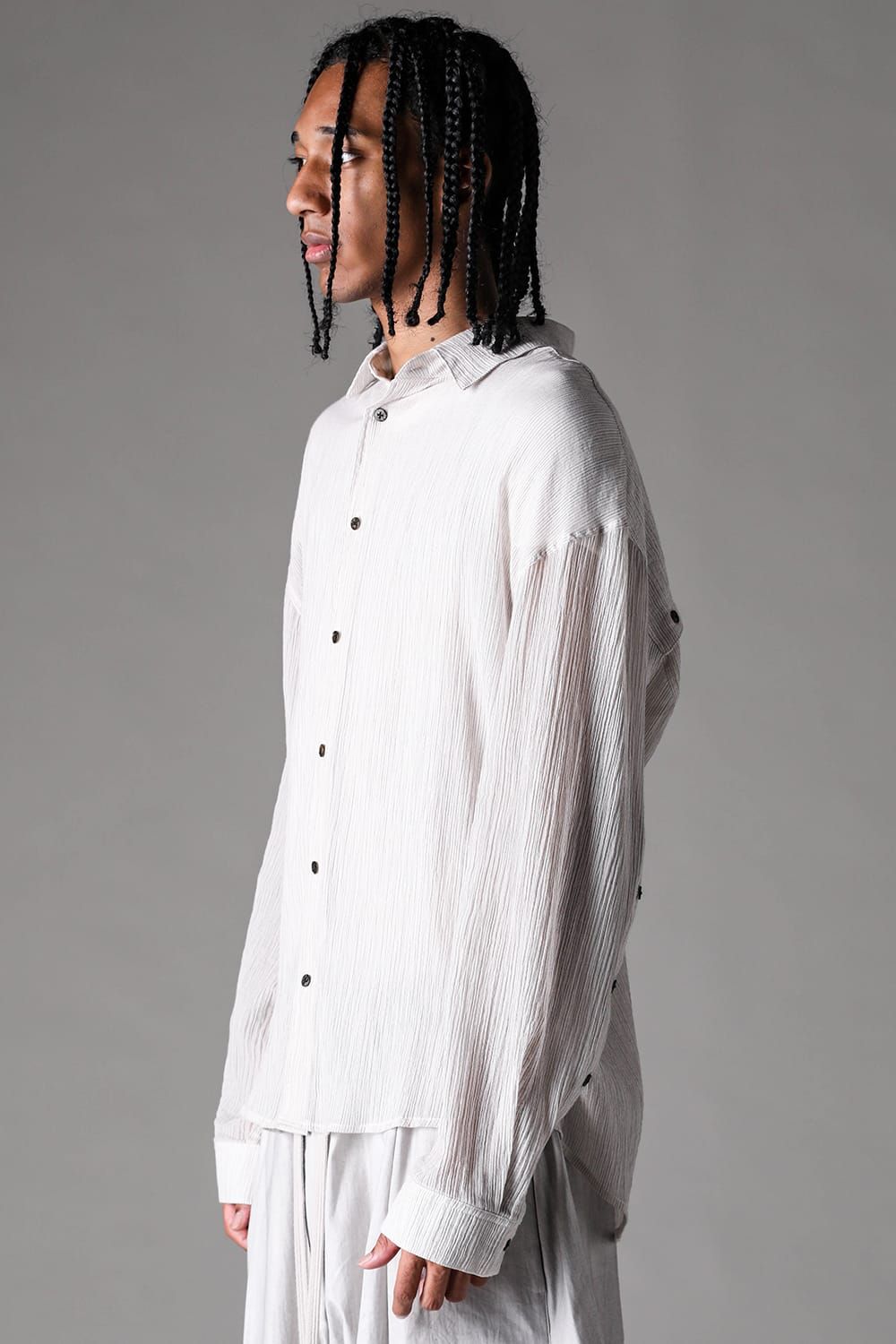 《2027SS先行予約》Stripe Buck Button Shirts"Black Stripe / White Stripe / Brown Stripe" / ストライプバックボタンシャツ"ブラックストライプ /ホワイトストライプ /ブラウンストライプ"