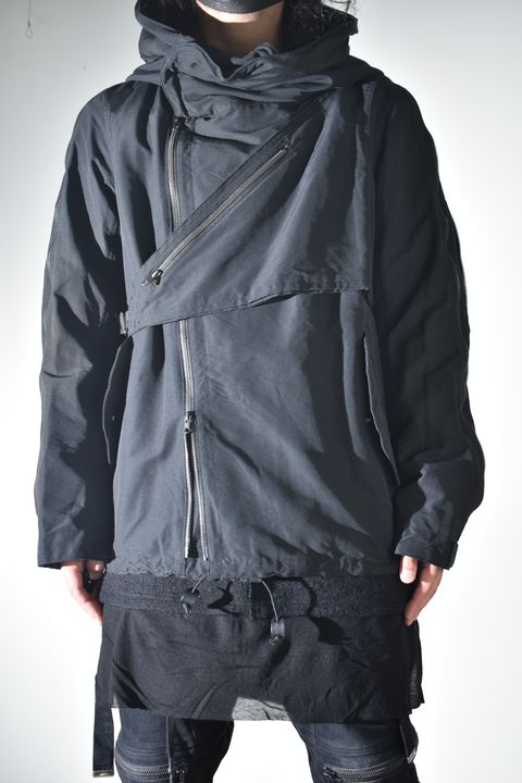 Multi Zip Short Mods Coat"Black" / マルチジップショートモッズコート"ブラック"