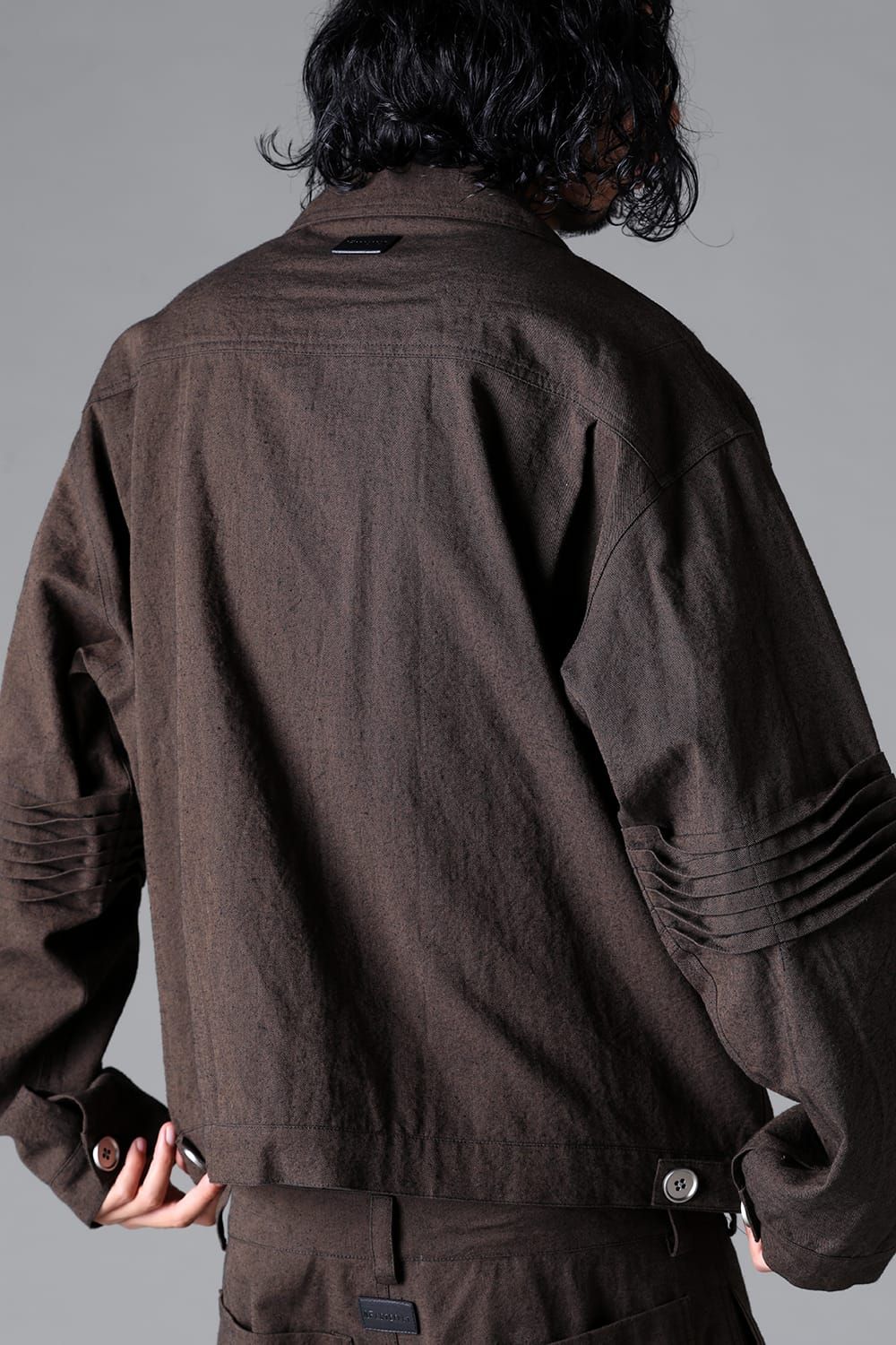 《2026SS先行予約》Pin Tuck Blouson"Macassar" / ピンタックブルゾン"マカサー"