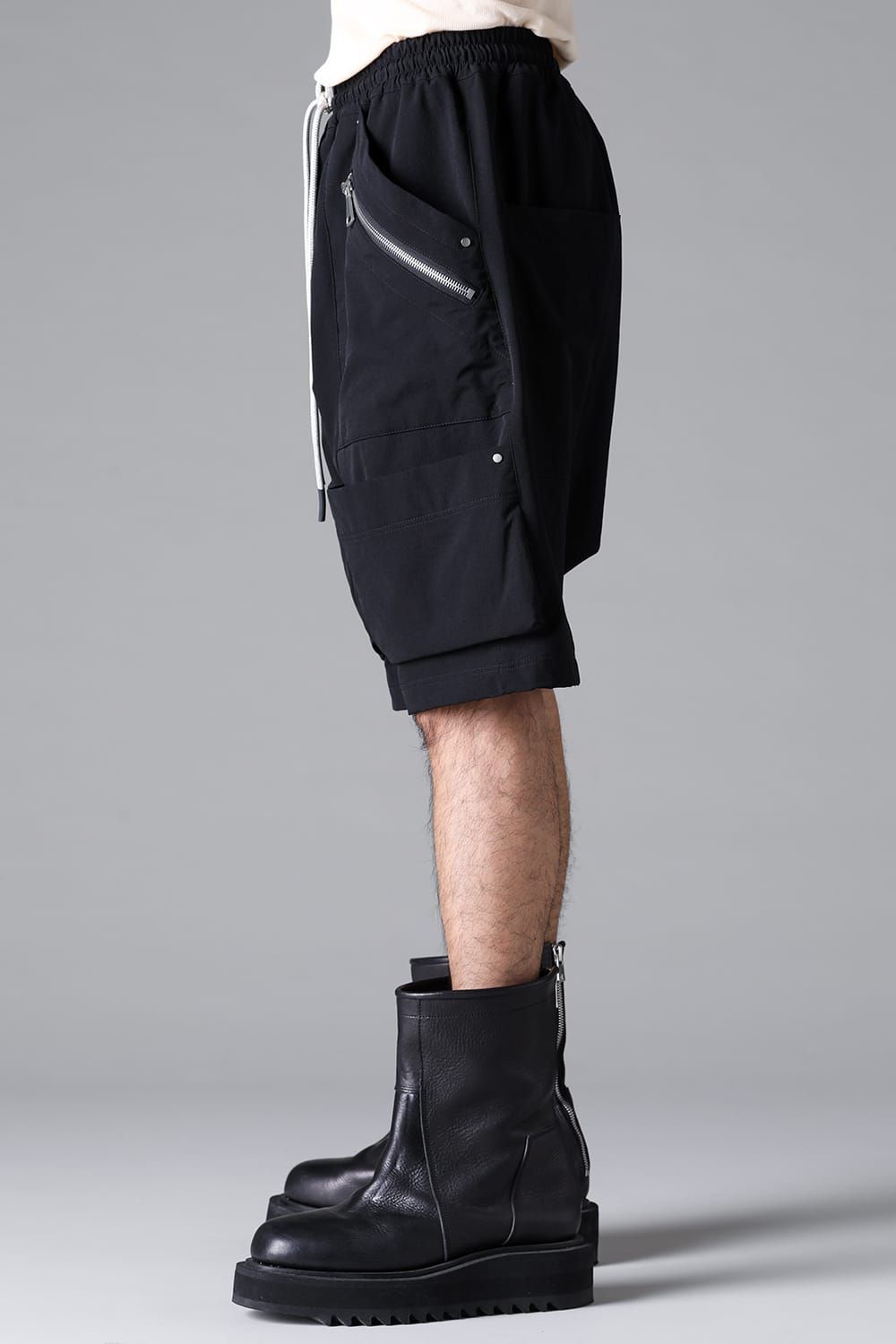《2026SS先行予約》Stretch Nylon Cargo Shorts"Black" / ストレッチナイロンカーゴショーツ"ブラック"