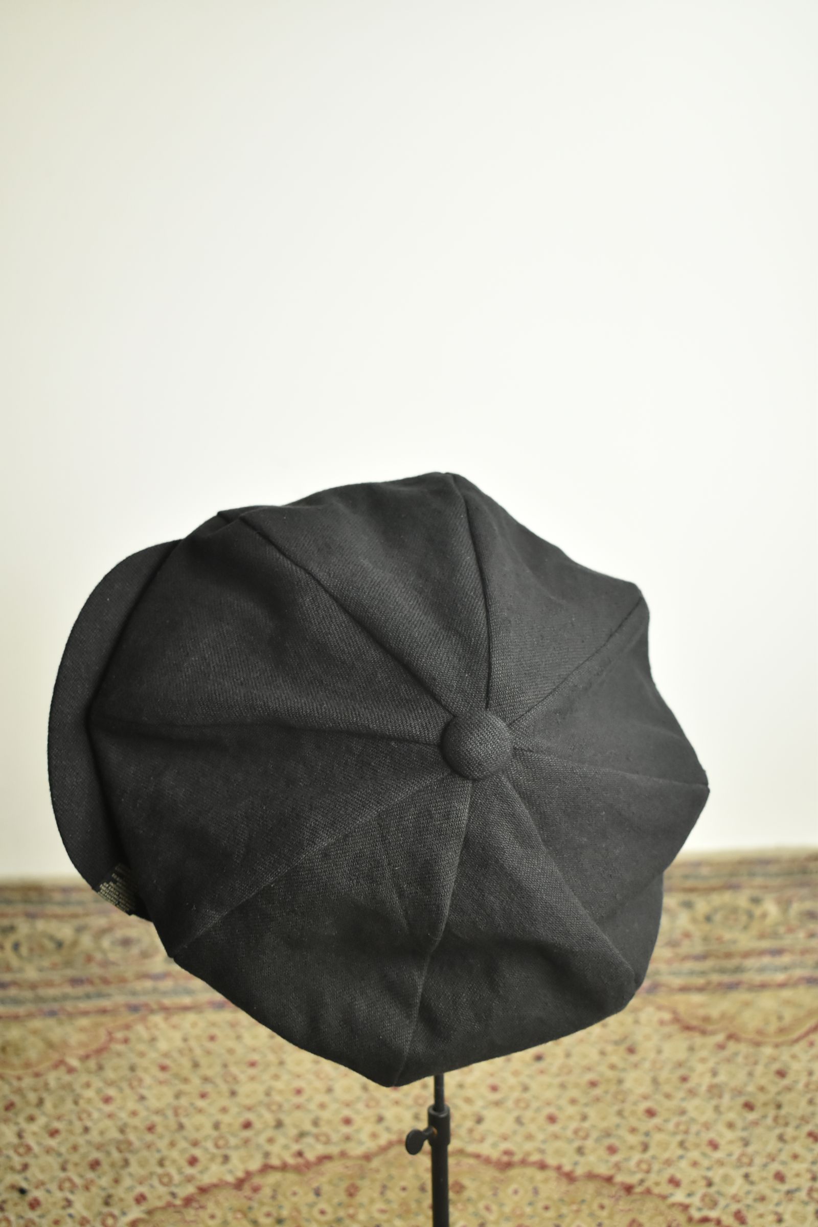 Backbrushed Twill Casquette "Black" / バックブラッシュドツイルキャスケット"ブラック"