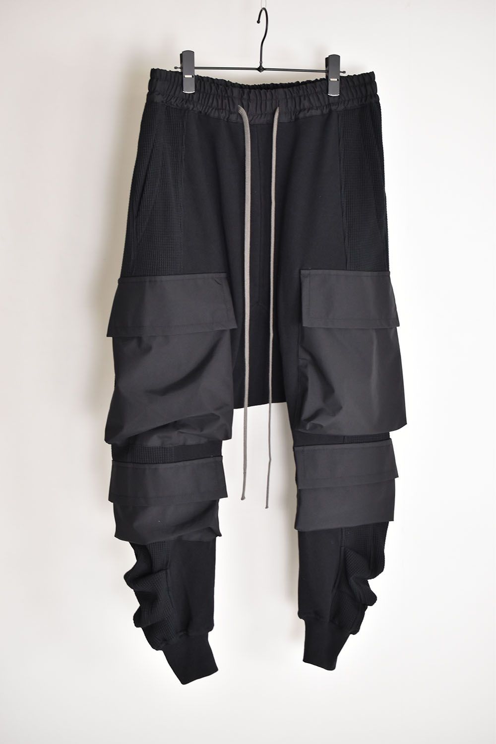 Knit Combi Military Sarouel Pants"Black"/ニットコンビミリタリーサルエルパンツ"ブラック"