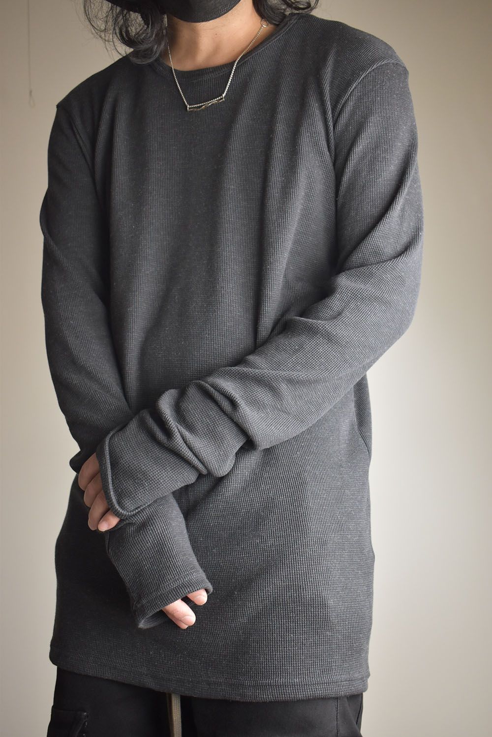 Crew Neck Top"D.Grey" / クルーネックトップ"ダークグレー"