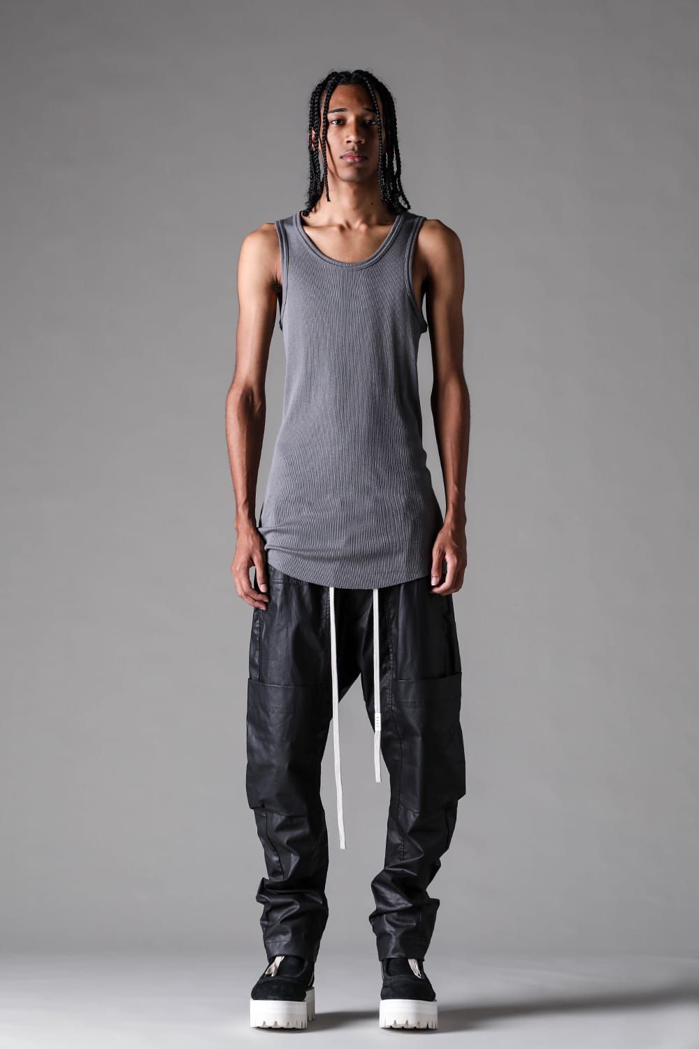 《2027SS先行予約》Regular Rib Tank Top"Grey" / レギュラーリブタンクトップ "グレー"