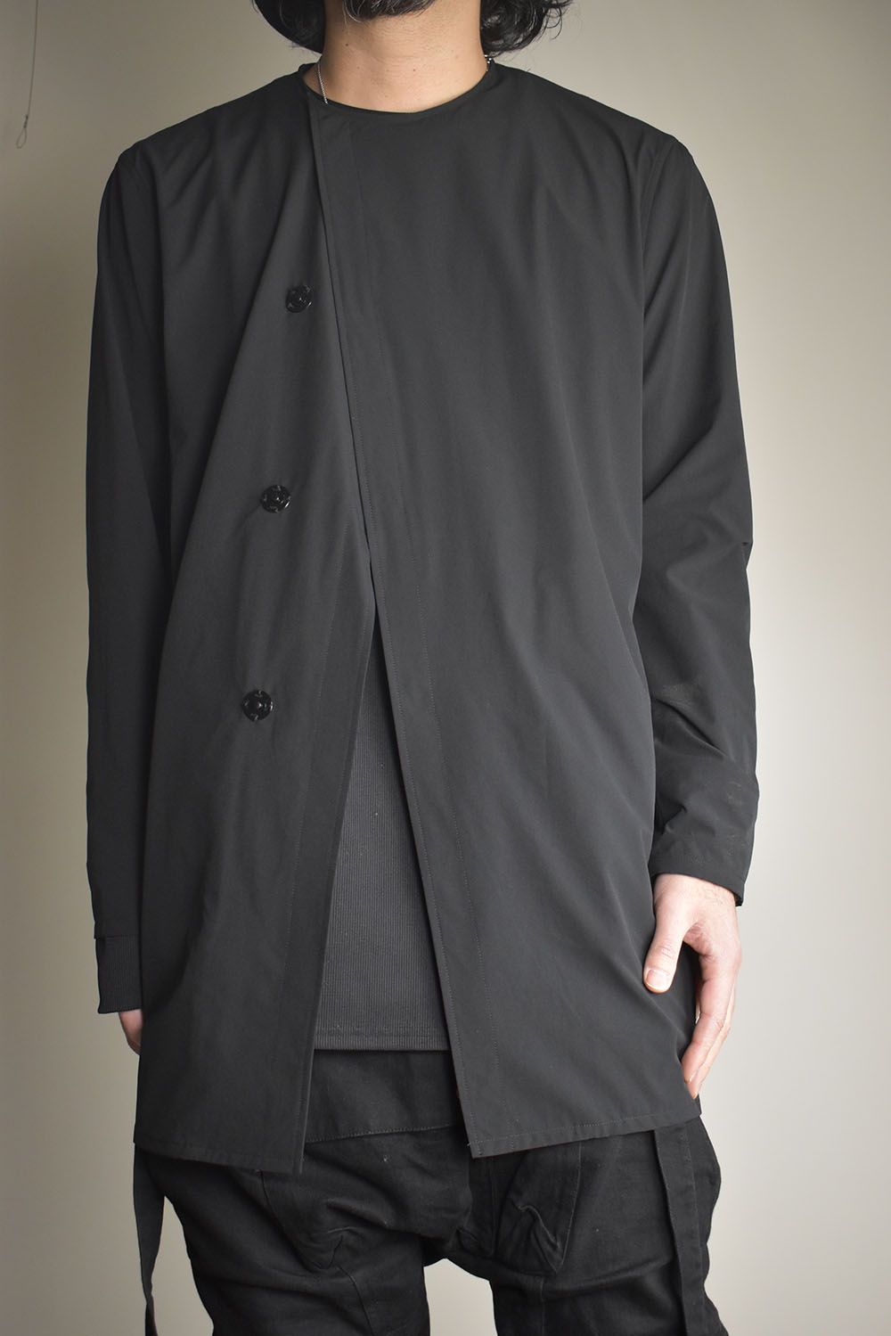 Anorak Jerseey Coat"Black" / アノラックジャージーコート"ブラック"