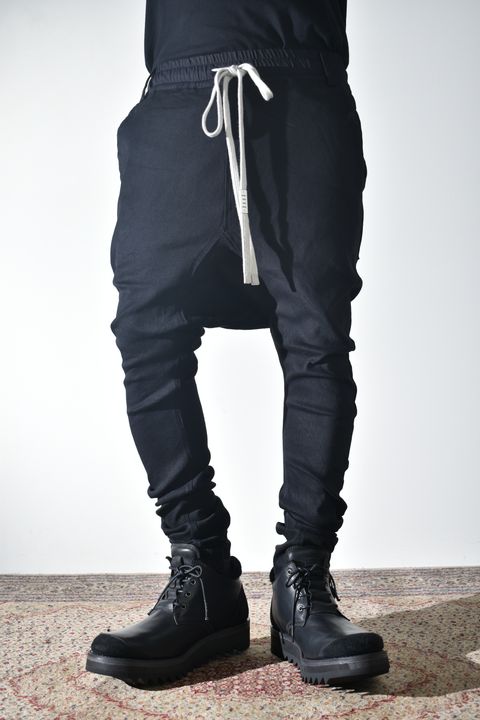 Stretch Denim Sarouel Skinny"Black" / ストレッチデニムサルエルスキニー"ブラック"