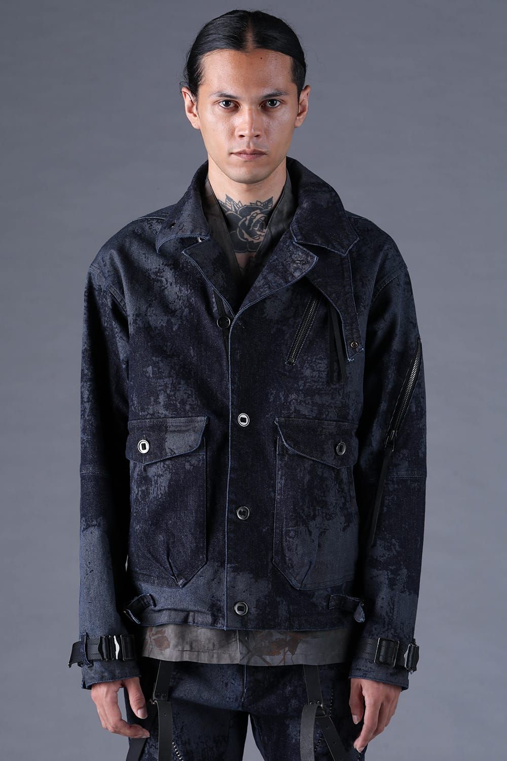 《2027SS先行予約分》Brushed-Coated Work Jacket"Indigo" / ブラッシュコーティングワークジャケット"インディゴ"