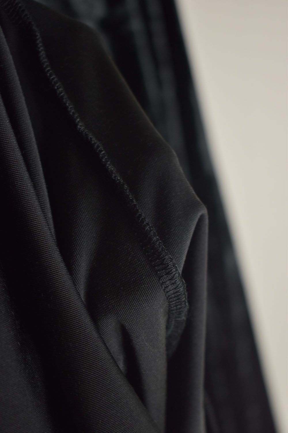 Washer Velor Jumbo Crew Neck Top"Black" / ワッシャーベロアジャンボクルーネックトップ"ブラック"