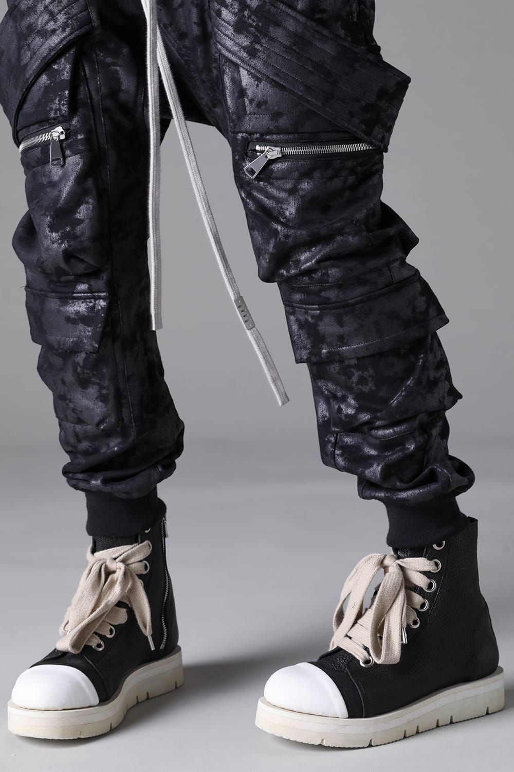 《2026AW先行予約》Sweat Belt Cargo Sarrouel Easy"Black" / スウェットベルトカーゴサルエルイージー"ブラック"