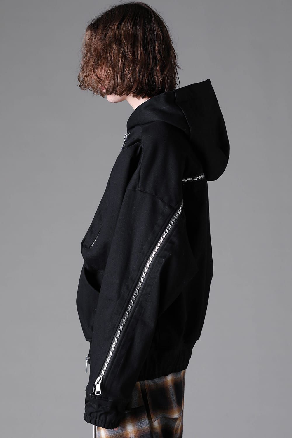 《2026AW先行予約》Denim Zip Hoodie Blouson"Black" / デニムジップフーディブルゾン"ブラック"