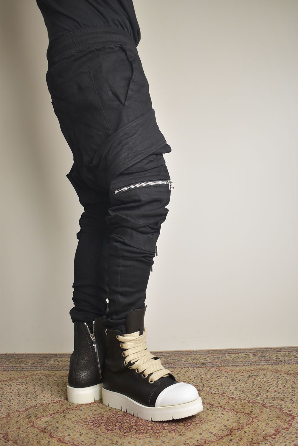 Denim  Cargo Sarouel Skinny"Black"/デニムカーゴサルエルスキニー"ブラック"