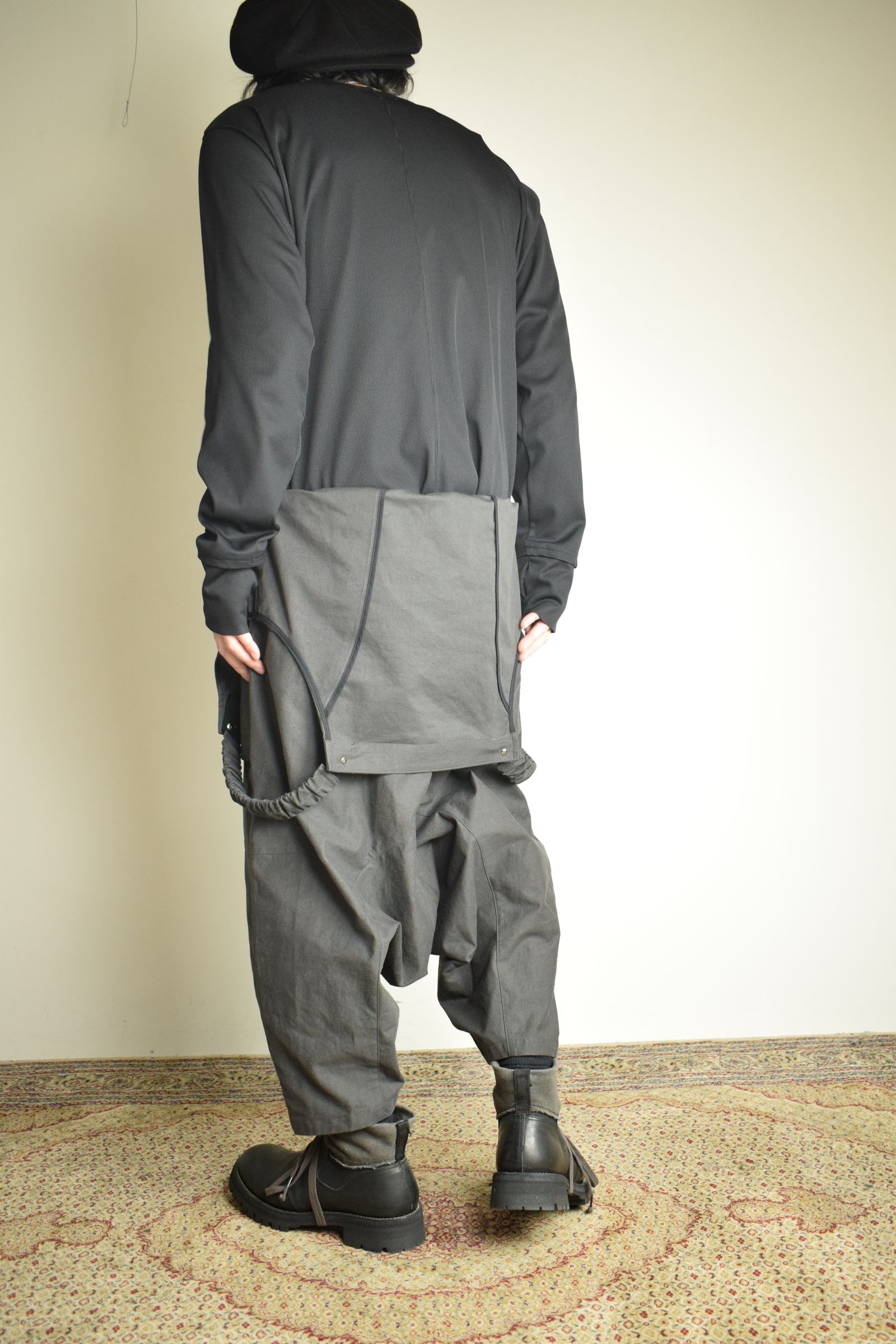 Deep Crotch Over All"Charcoal" / ディープクロッチオーバーオール"チャコール"