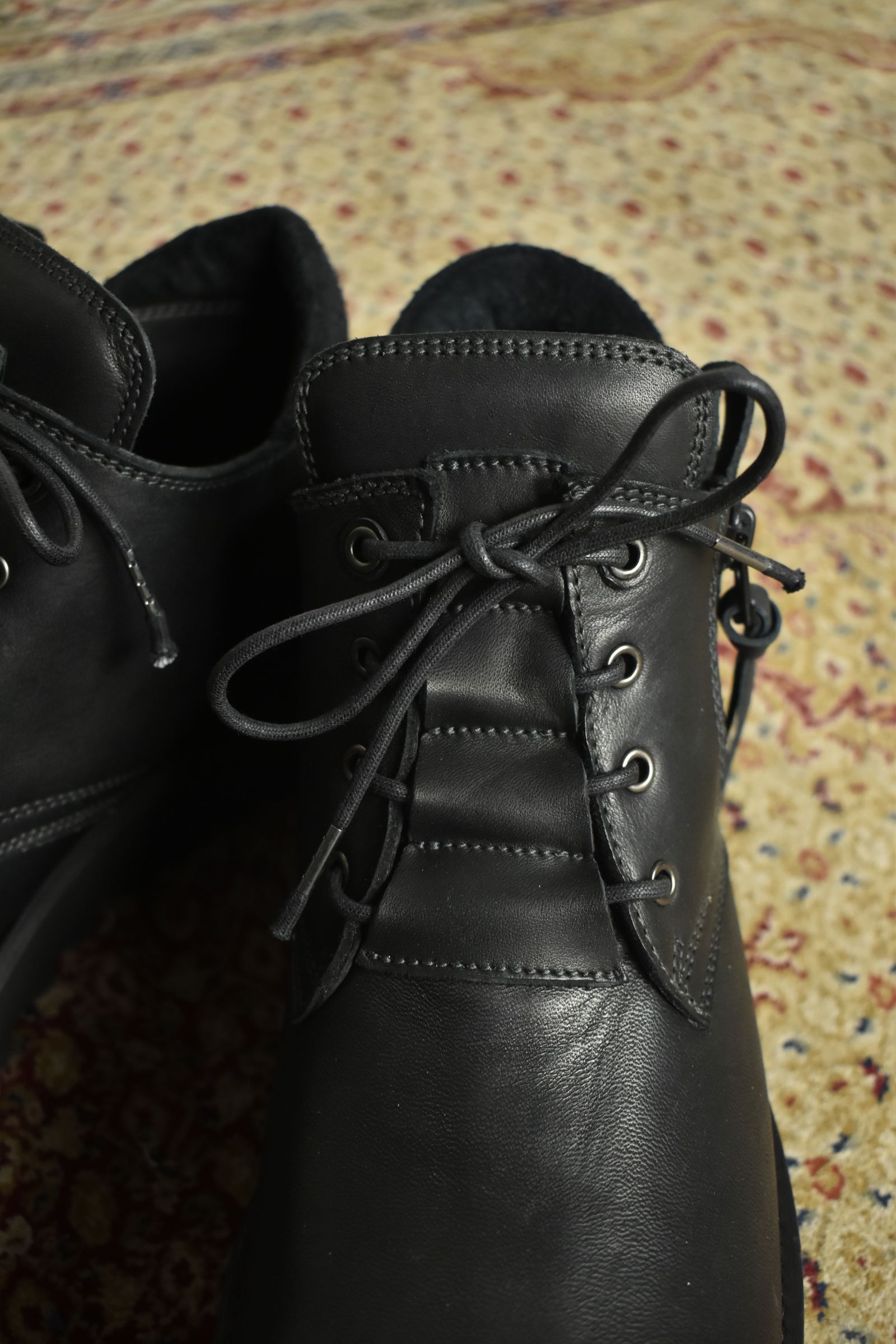 Horse Leather Derby Shoes"Black" / ホースレザーダービーシューズ"ブラック"