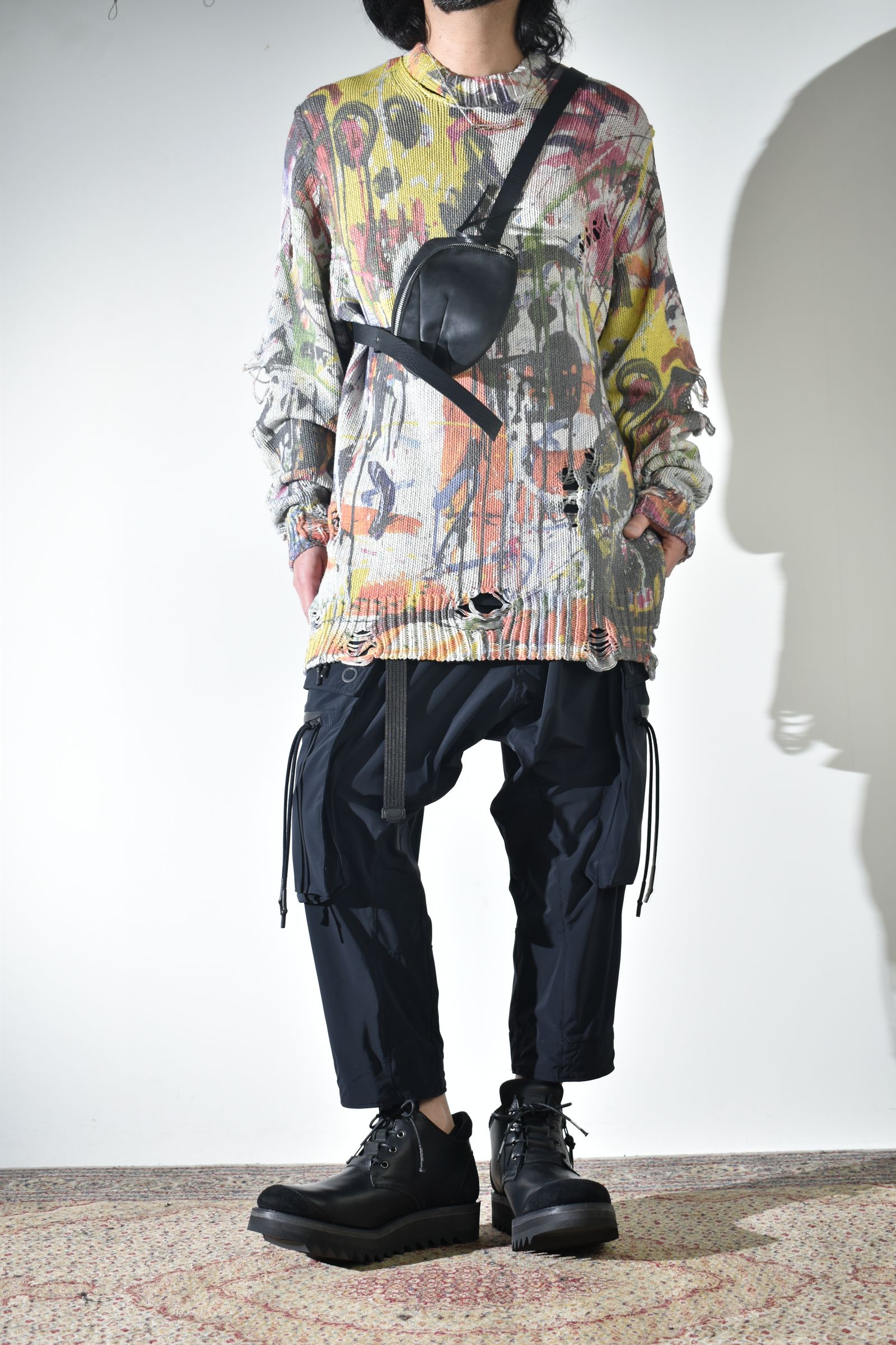 テクニカルなカーゴパンツ