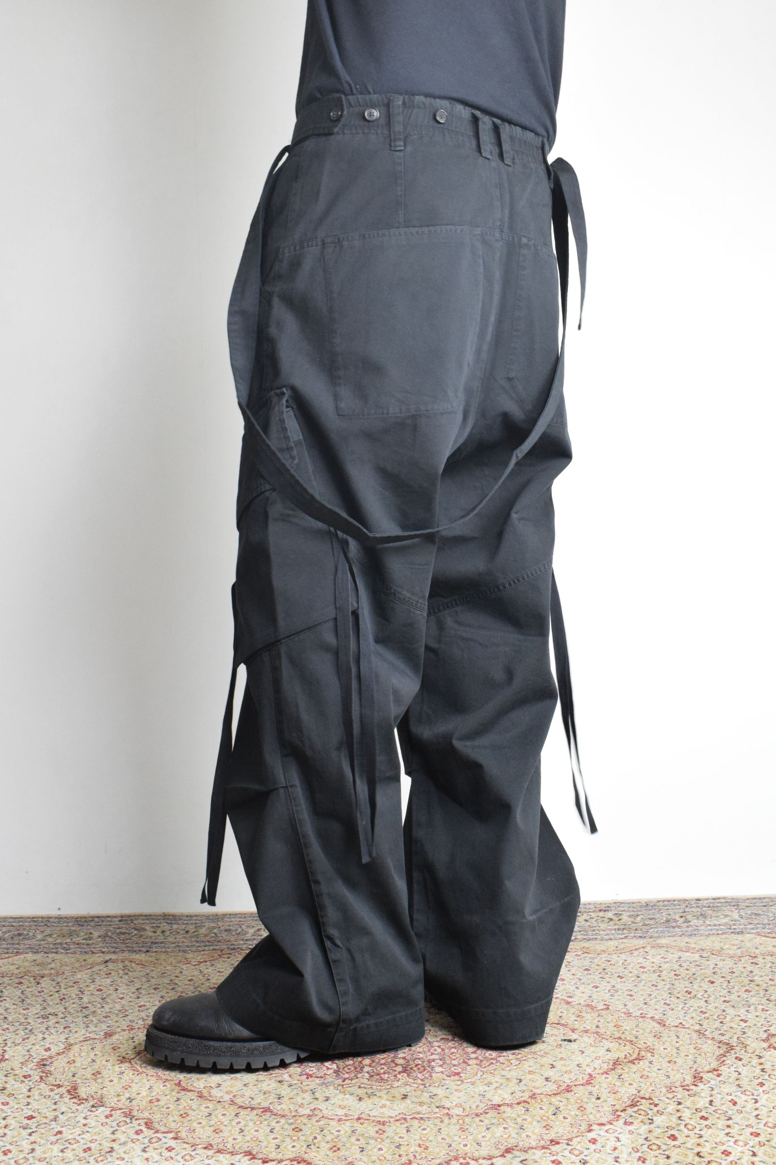 Cargo Flared pants"Black" / カーゴフレアパンツ"ブラック"