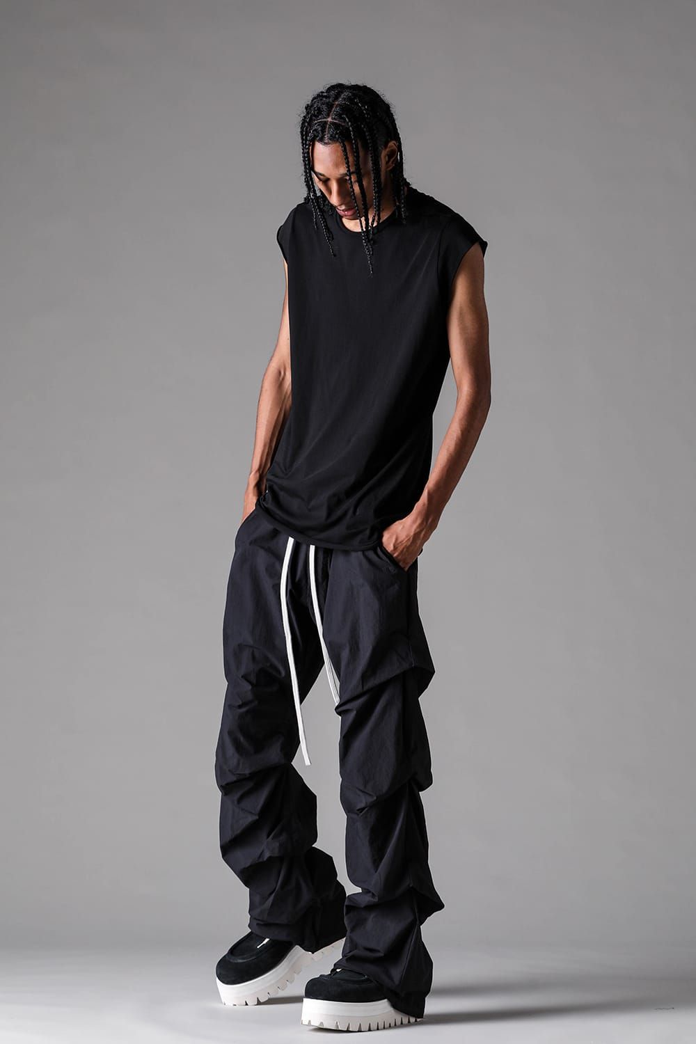 《2027SS先行予約》Albini Airy Tank Top"Black / Sage Green / Brown / L.Grey / White" /  アルビニエアリータンクトップ"ブラック /セージグリーン /ブラウン /ライトグレー/ホワイト"