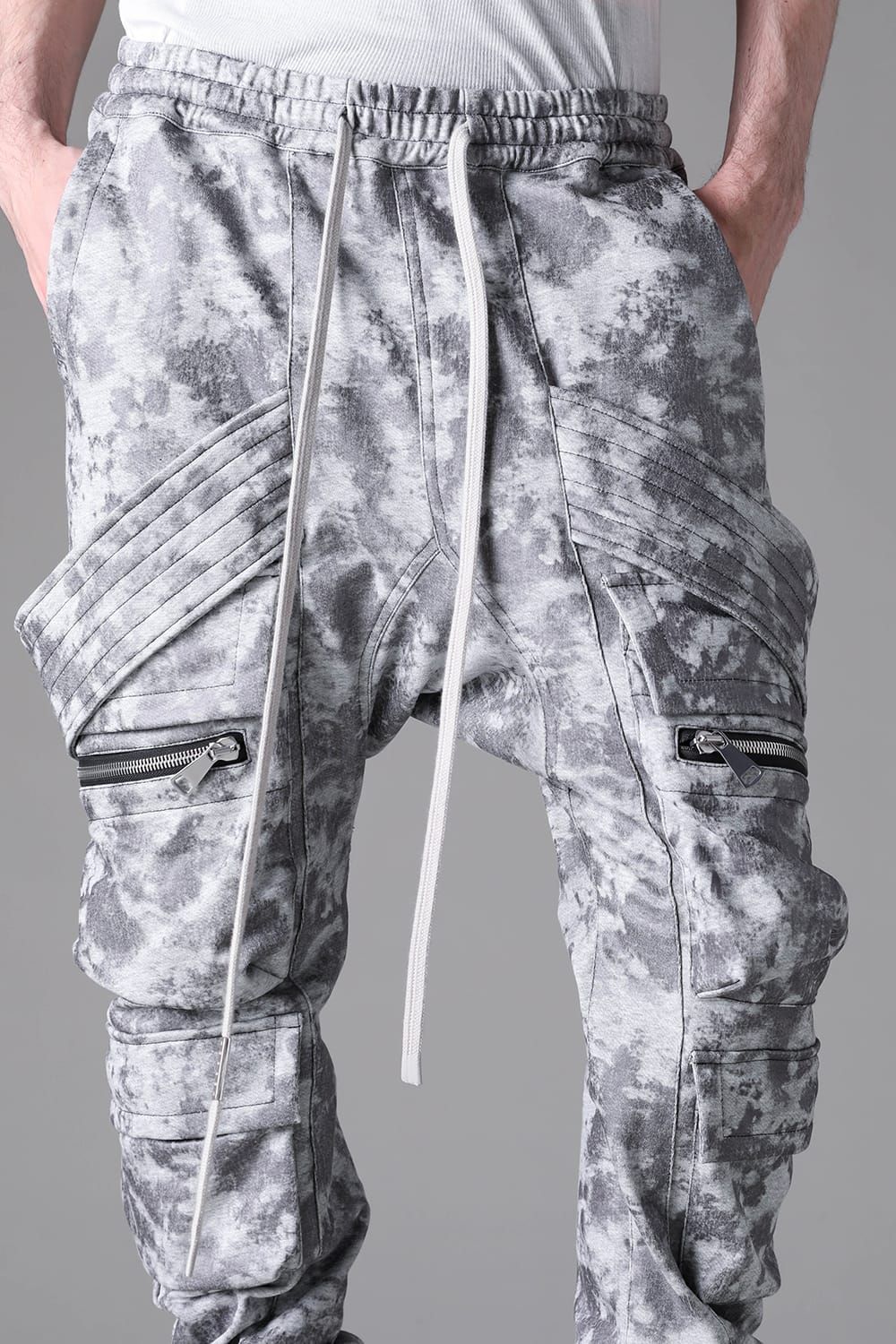 《2026AW先行予約》Sweat Belt Cargo Sarrouel Easy"L.Grey" / スウェットベルトカーゴサルエルイージー"ライトグレー"