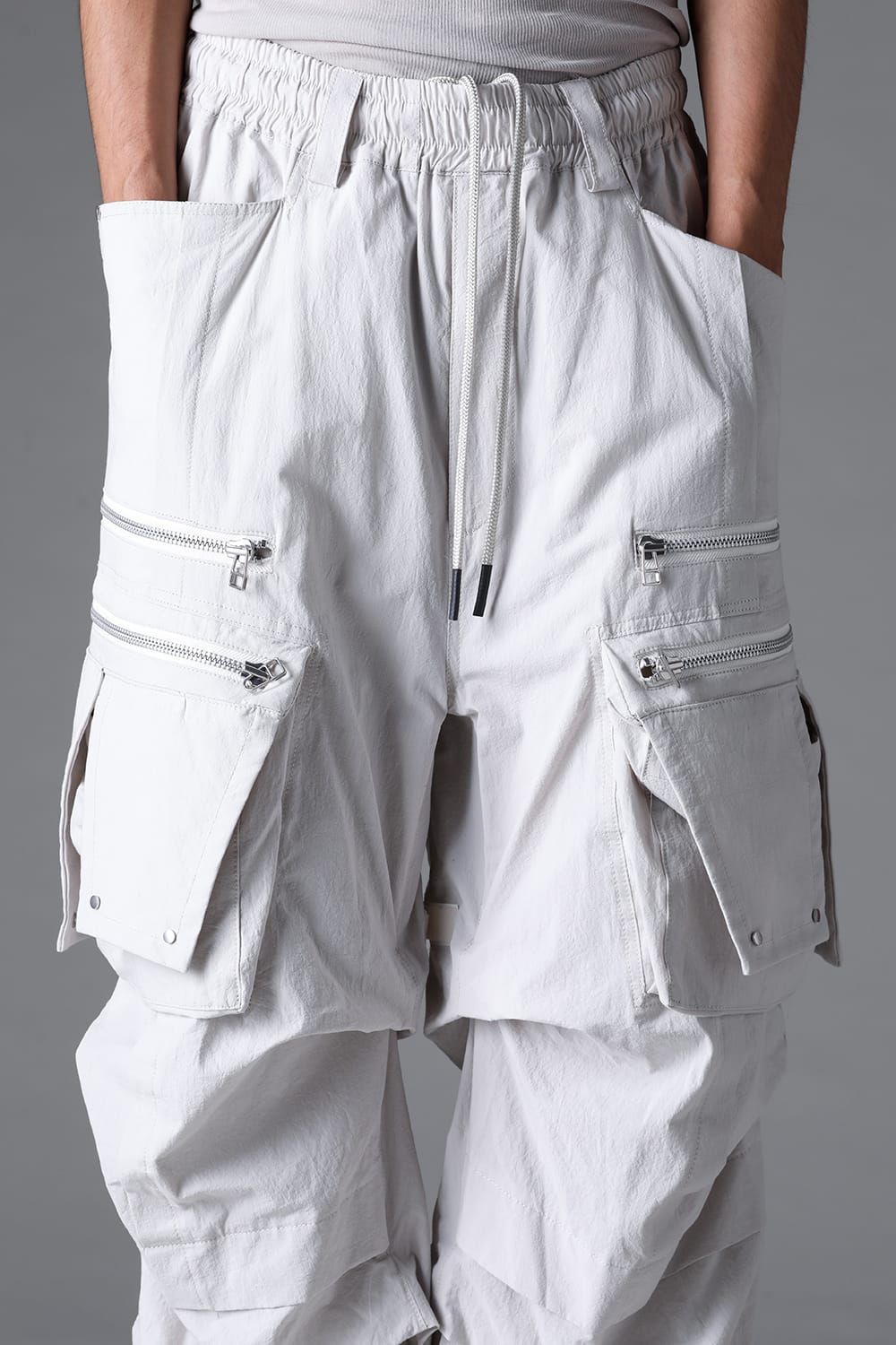 《2026SS先行予約》Cargo Tuck Wide Pants"Black / White /Stone" / カーゴタックワイドパンツ"ブラック/ホワイト/ストーン"