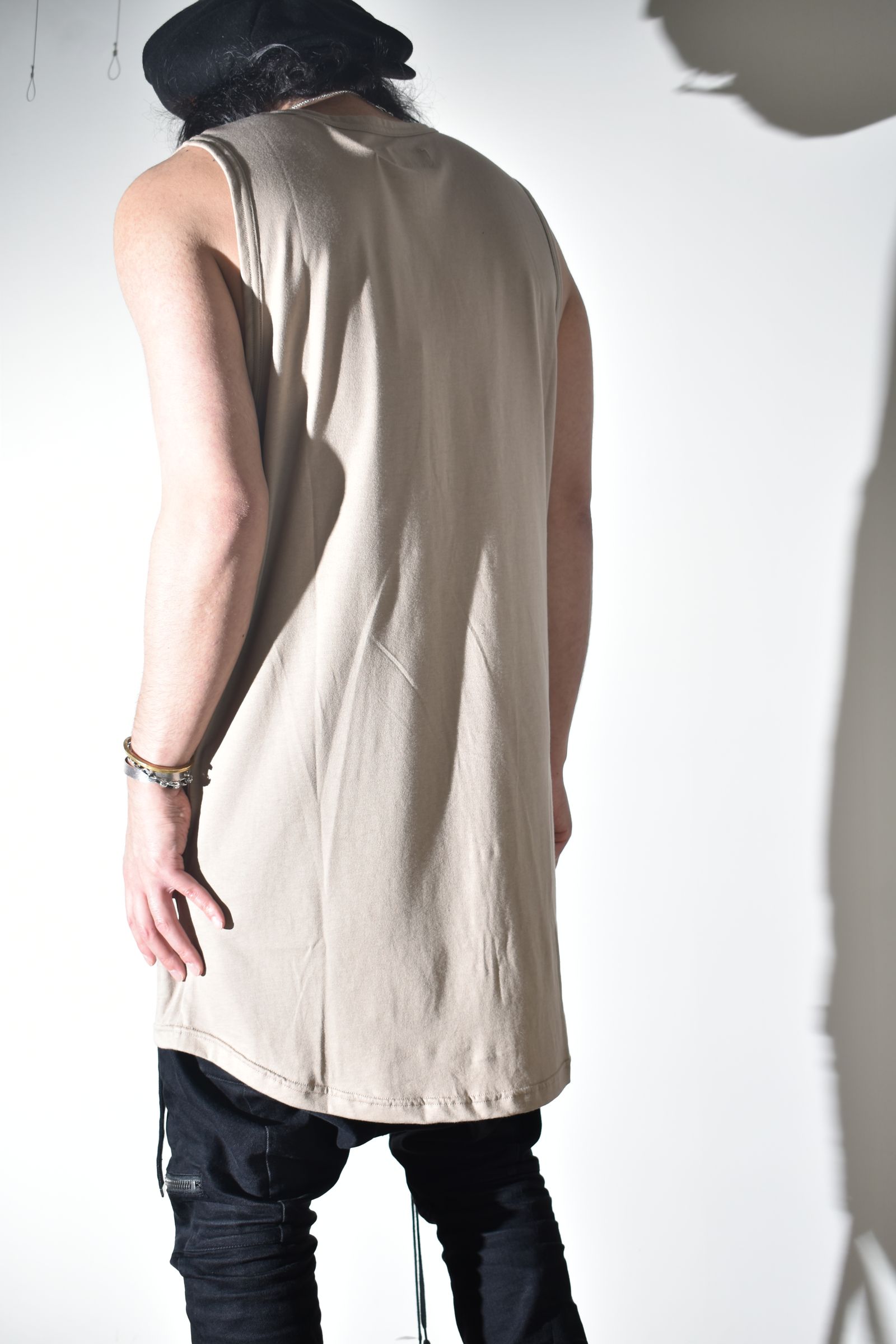 Long Tank Top"Beige" / ロングタンクトップ"ベージュ"