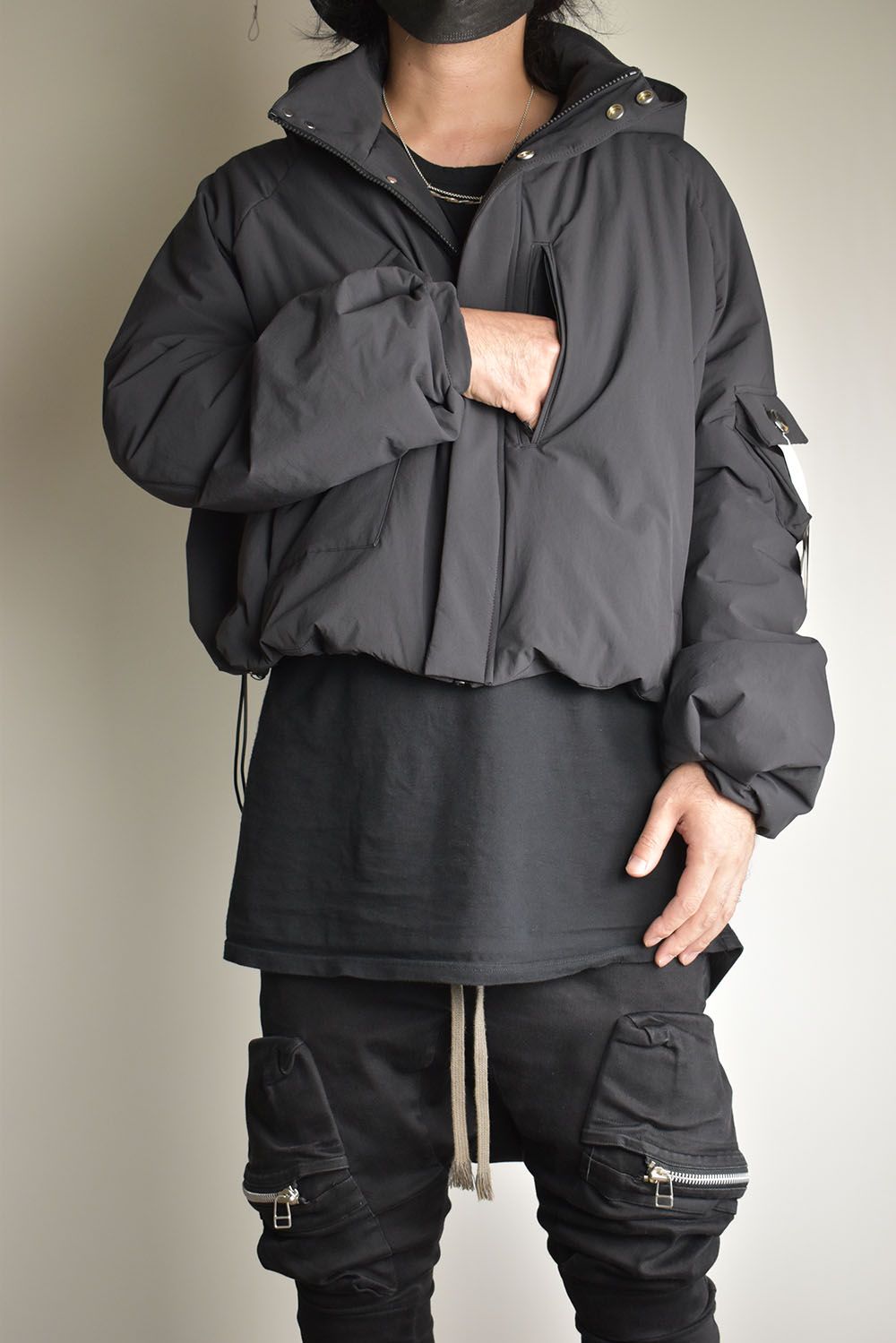 Padding Short Blouson"Black" / パディングショートブルゾン"ブラック"