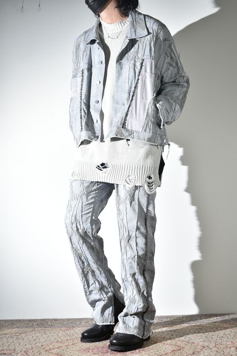 Licht Bestreben 2026SS クリーンな配色に退廃的にジャガードを施したセットアップ