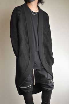 Knit Long Cardigan"Black"/ニットロングカーディガン"ブラック"