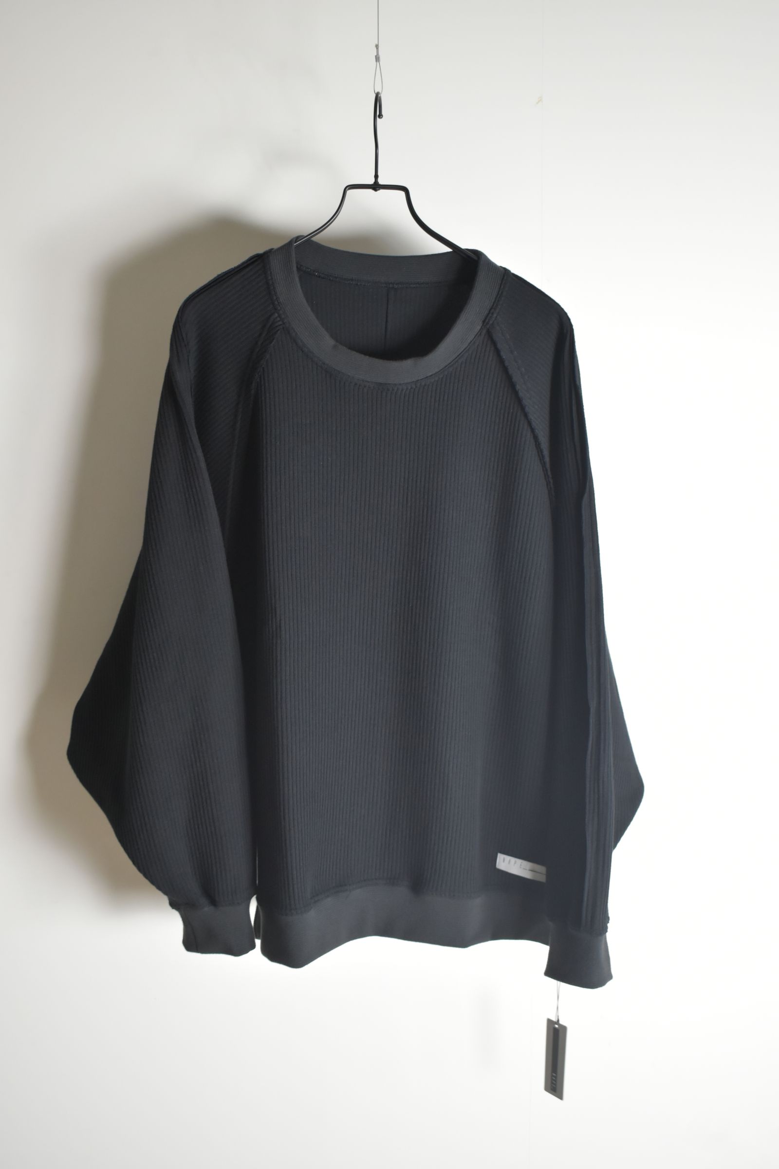 Rail Knit Dolman Sleeve"Black" / レールニットドルマンスリーブ"ブラック"