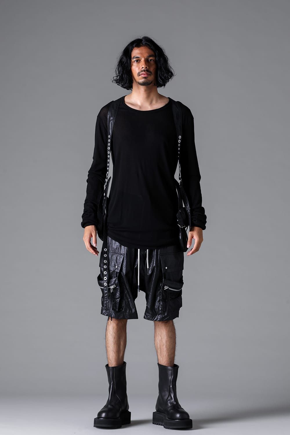 《2026SS先行予約》Gauze Jersey Long Sleeve"Black / Cream /White /Stone /Brown" / ガーゼジャージーロングスリーブ"ブラック/クリーム/ホワイト/ストーン/ブラウン"