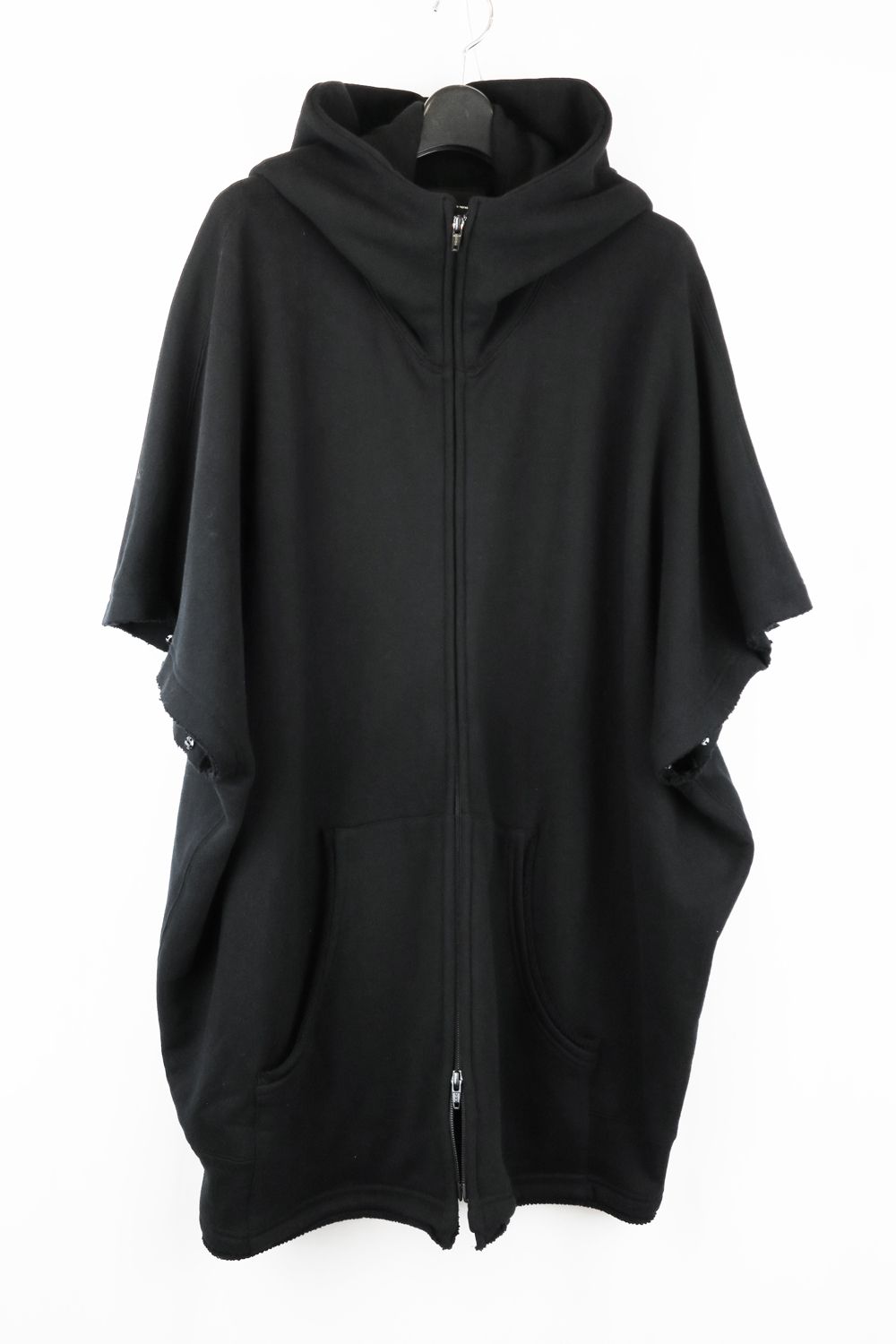 Sweat Oversize Zip Up Hoodie"Black" / スウェットオーバーサイズジップアップパーカ"ブラック"