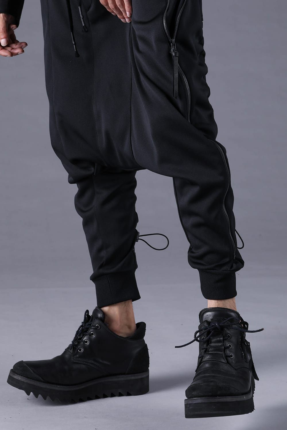 《2027SS先行予約分》Zip-Line Track Sarrouel Pants"Black" / ジップライン トラックサルエルパンツ"ブラック"