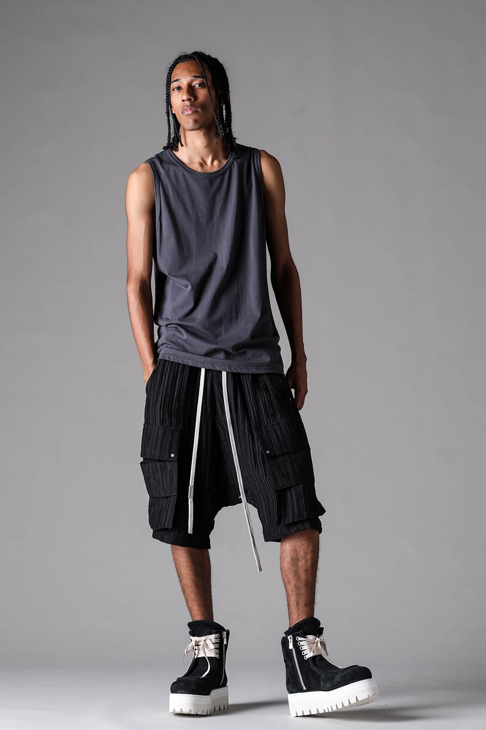 《2027SS先行予約》Regular  Tank Top"Black / Ivory / Grey / Greige" / レギュラータンクトップ "ブラック / アイボリー /グレー / グレージュ"