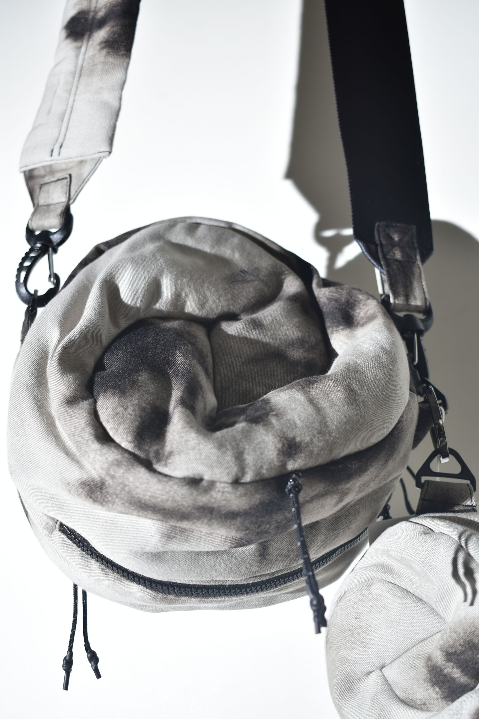 Sphere Shoulder Bag "Black Bleached" / スフィアショルダーバッグ"ブラックブリーチ"