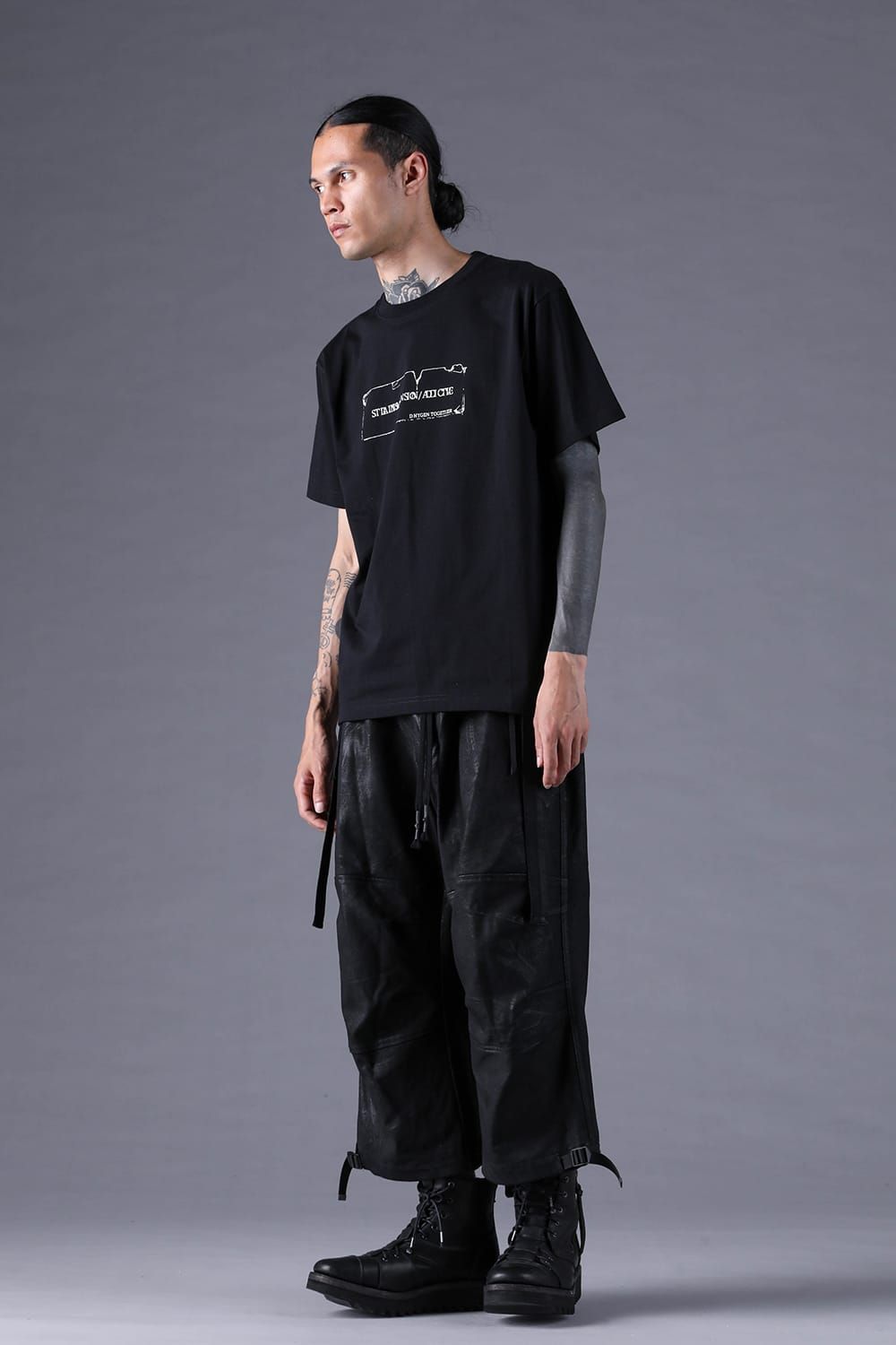 《2027SS先行予約分》Printed T-Shirt -FIRE- "Black" / プリントTee-Fire-"ブラック"