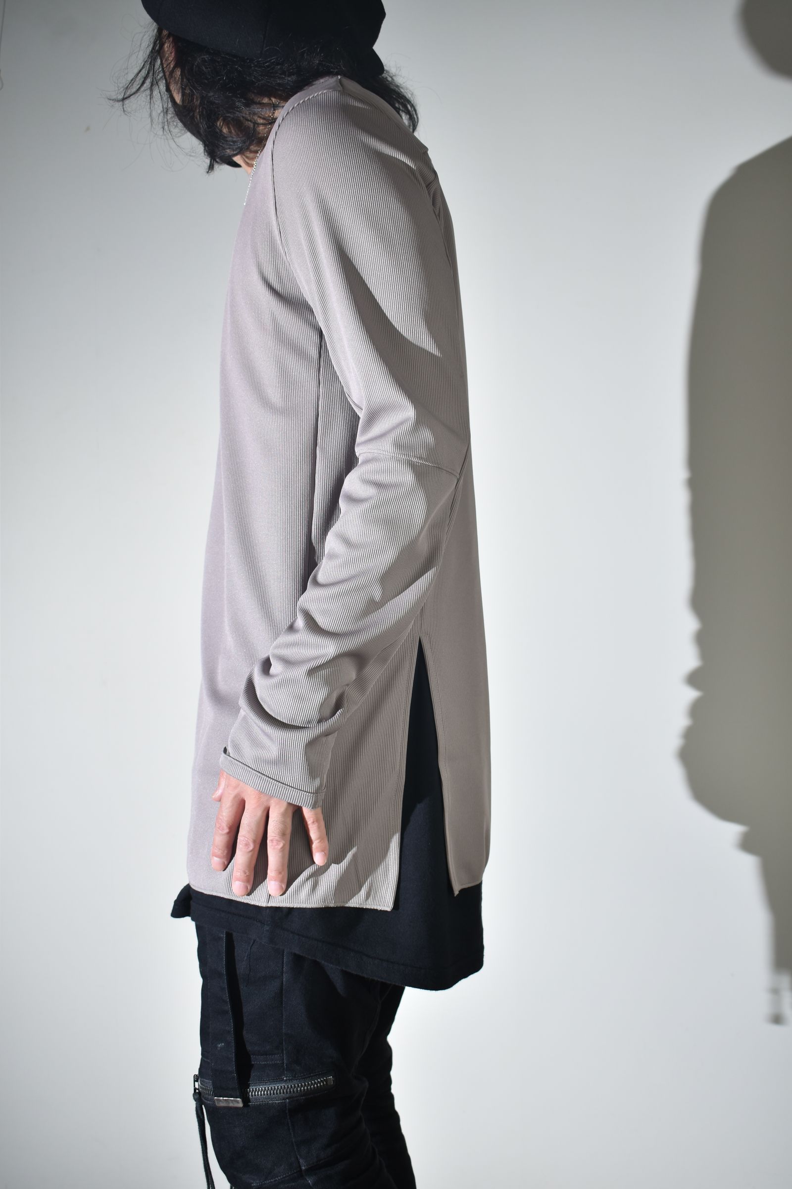 基層 Long Sleeve_01 "Light Greige" / 基層ロングスリーブ"ライトグレージュ"